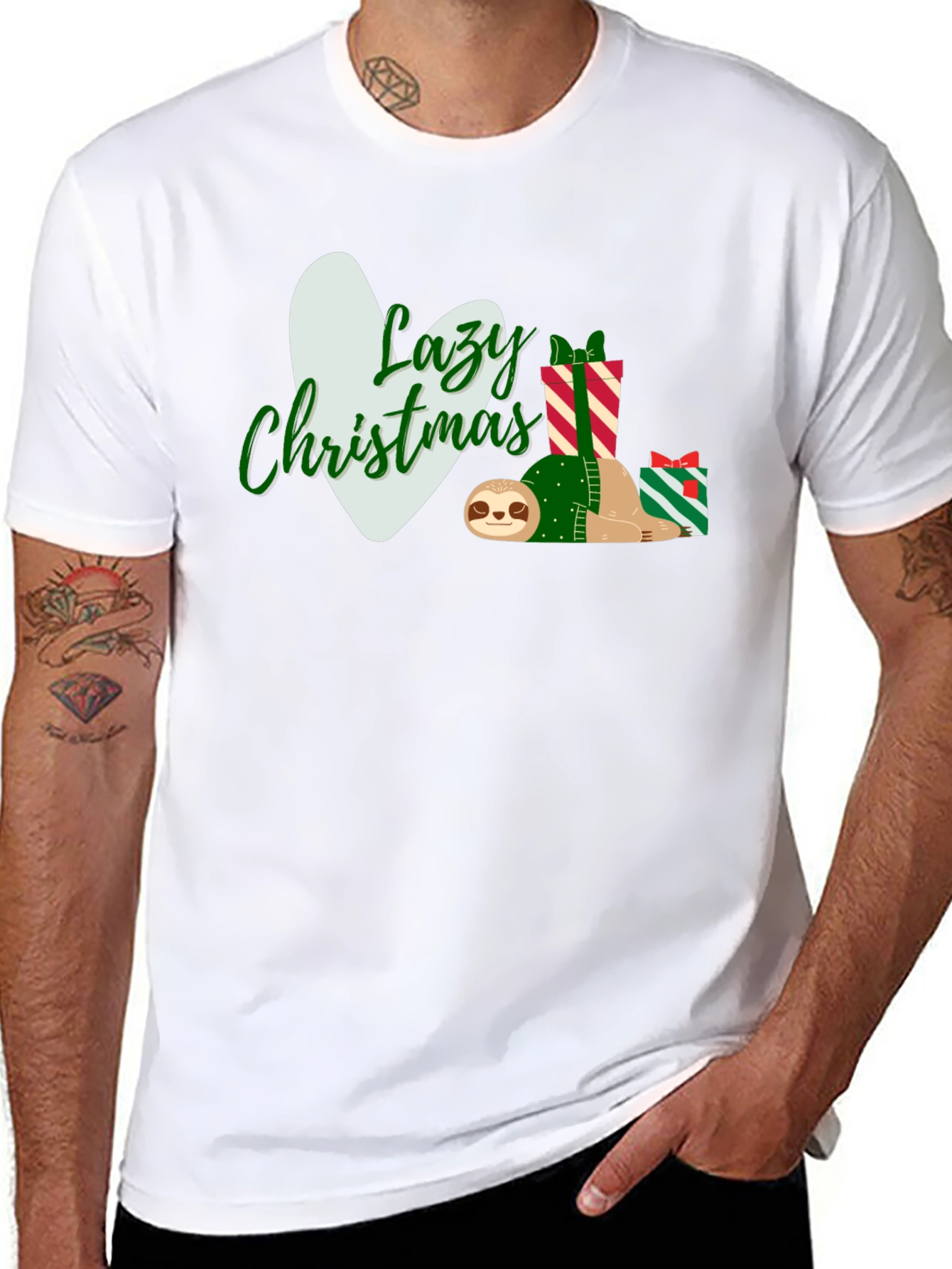 Lazy Christmas Sloth T-Shirt