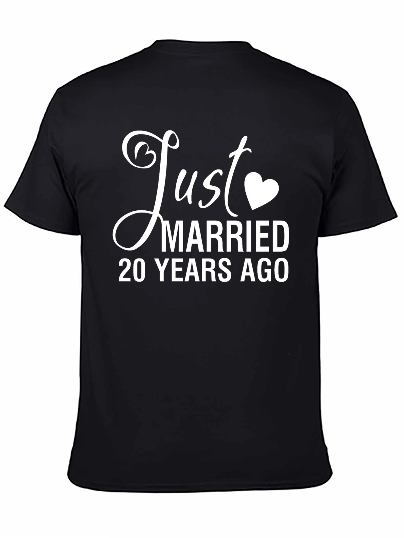 Just Married 20 Years Ago Anniversary T-Shirt