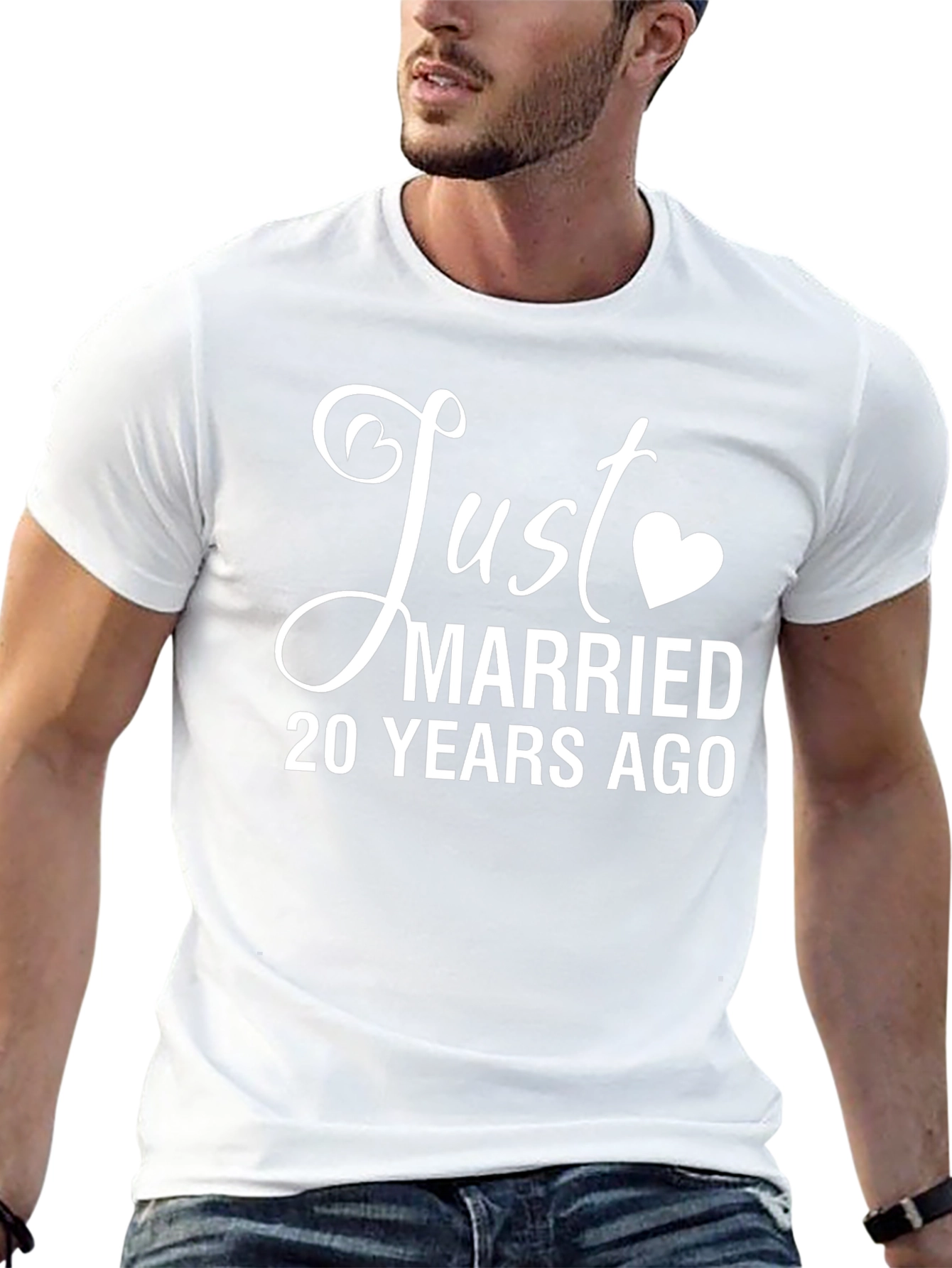 Just Married 20 Years Ago Anniversary T-Shirt