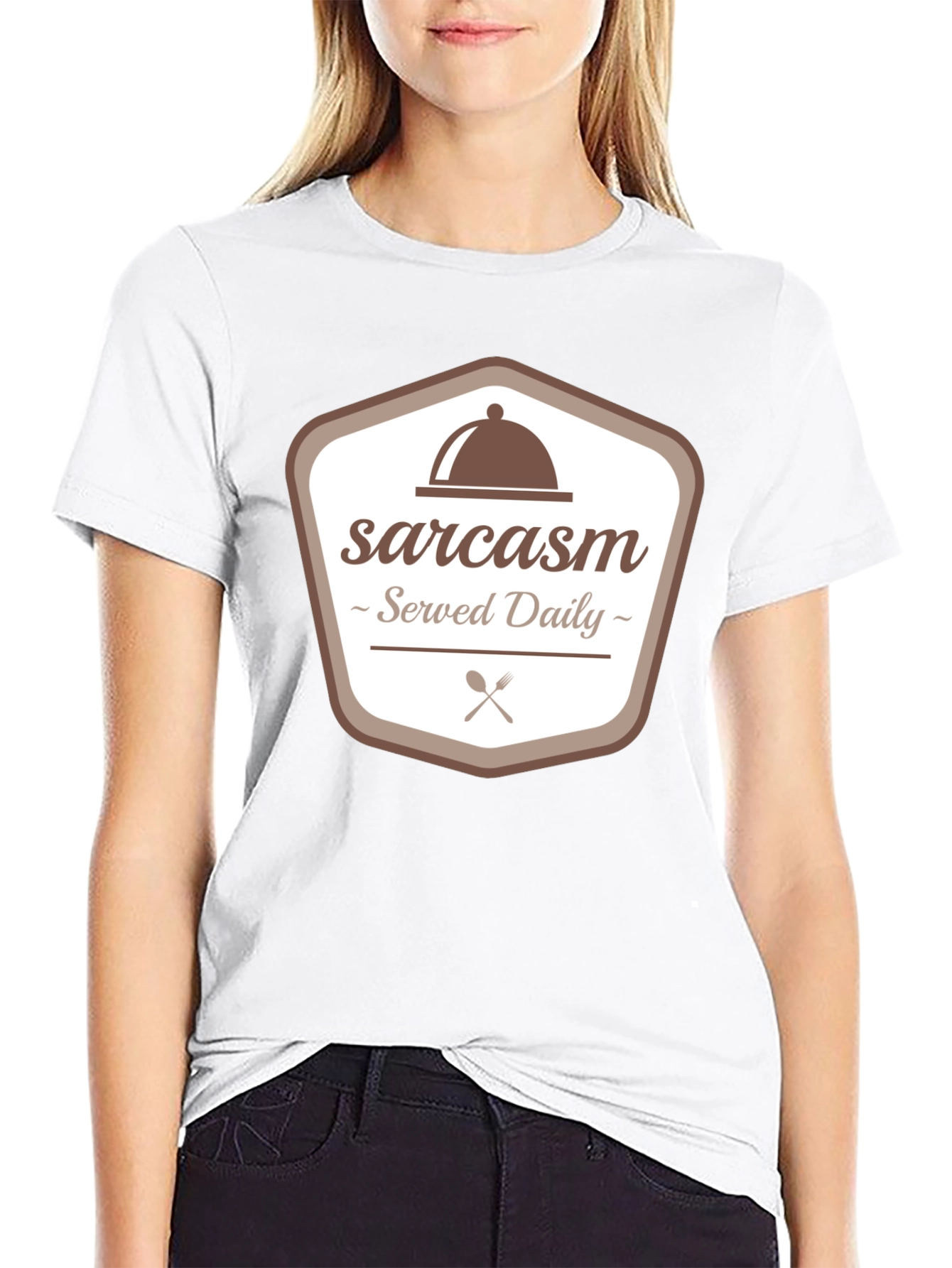 Sarcasm Served Daily Graphic Tee