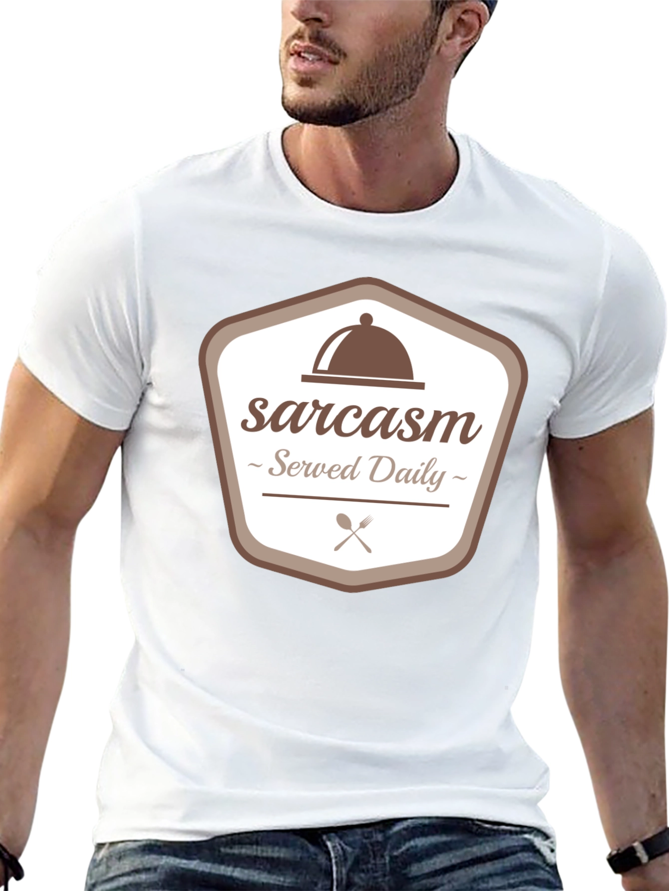 Sarcasm Served Daily Graphic Tee