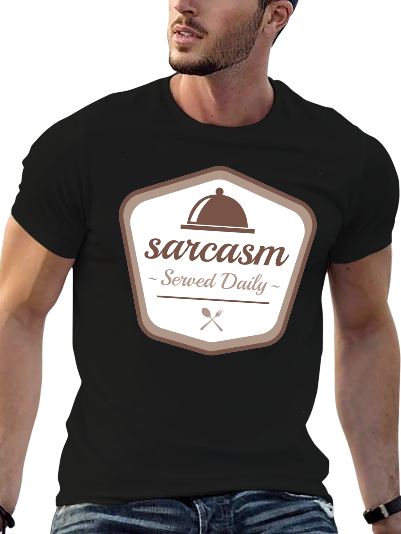 Sarcasm Served Daily Graphic Tee
