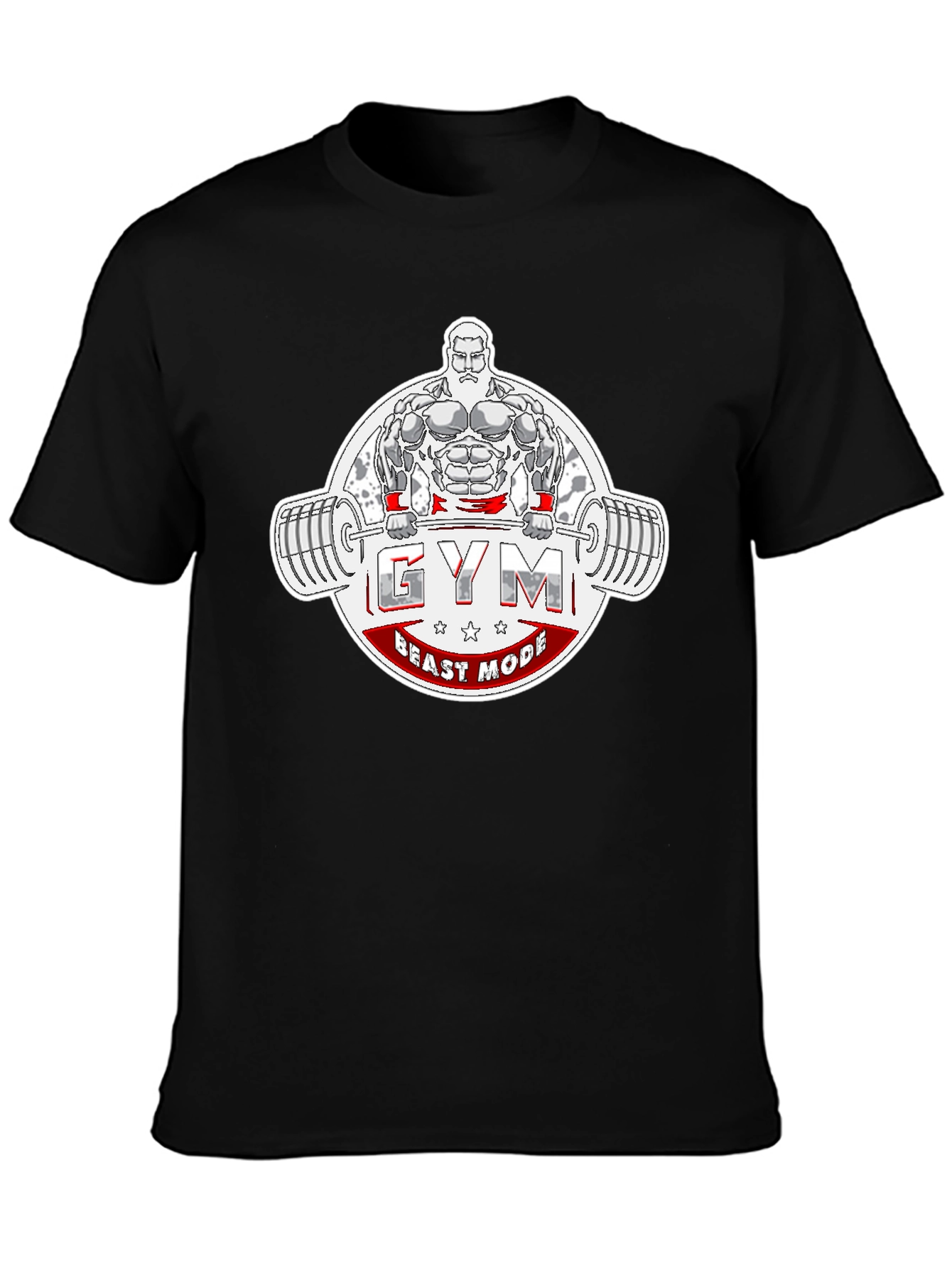 Gym Beast Mode T-Shirt - Black