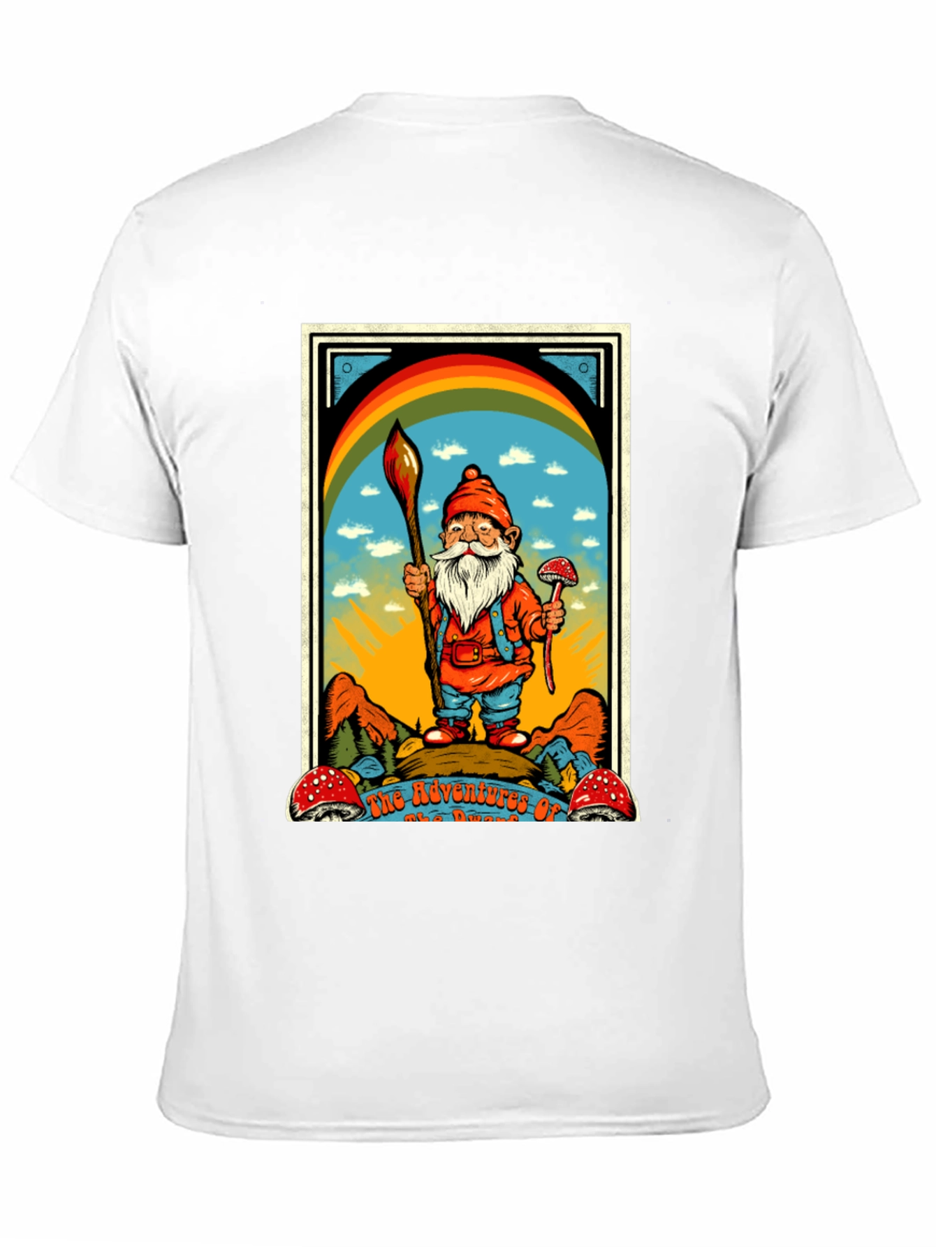 Whimsical Gnome Graphic Tee - Adventures Await!