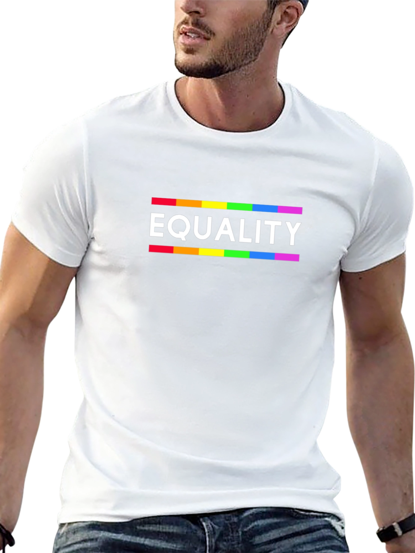Equality Rainbow T-Shirt LGBT Pride Tee