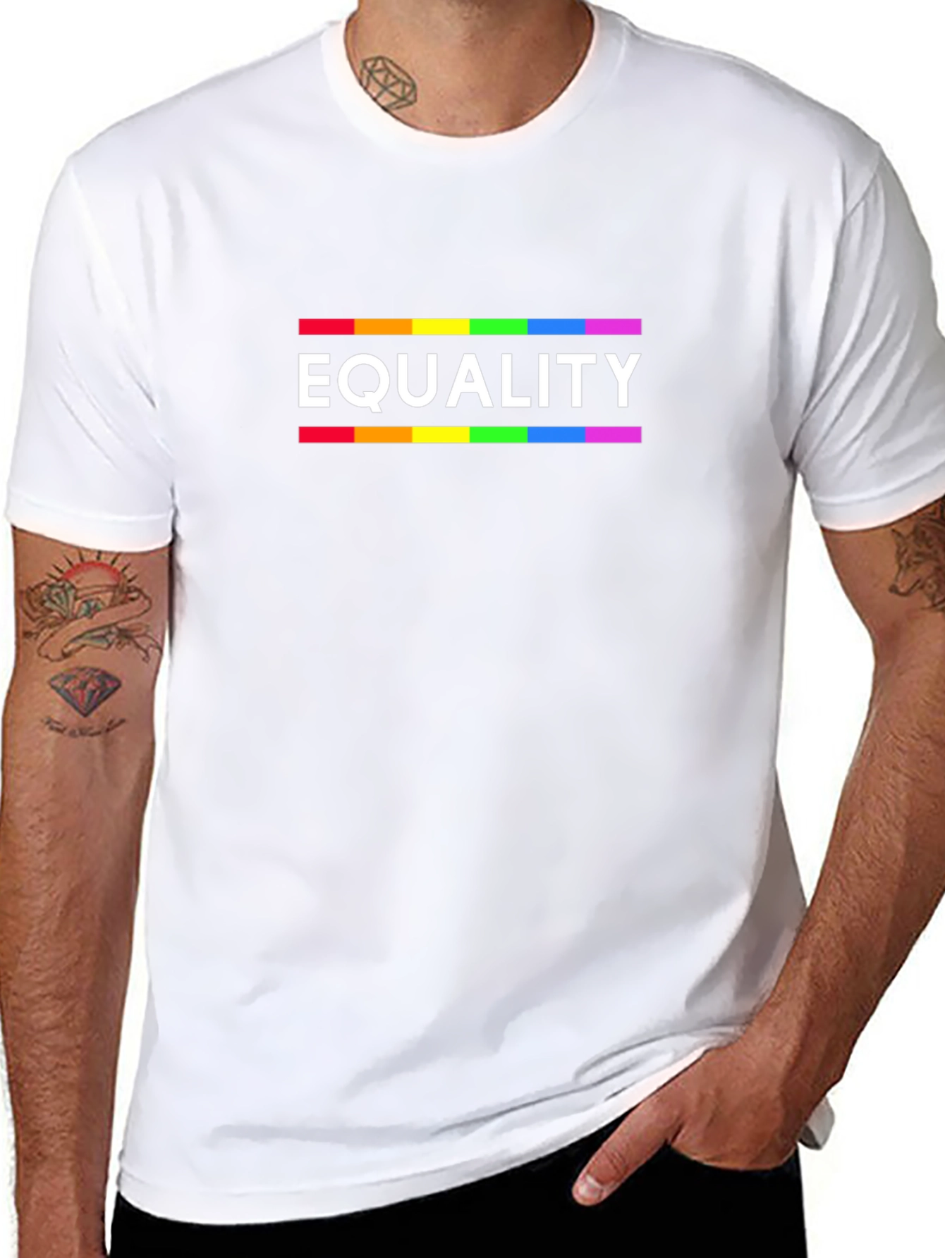Equality Rainbow T-Shirt LGBT Pride Tee