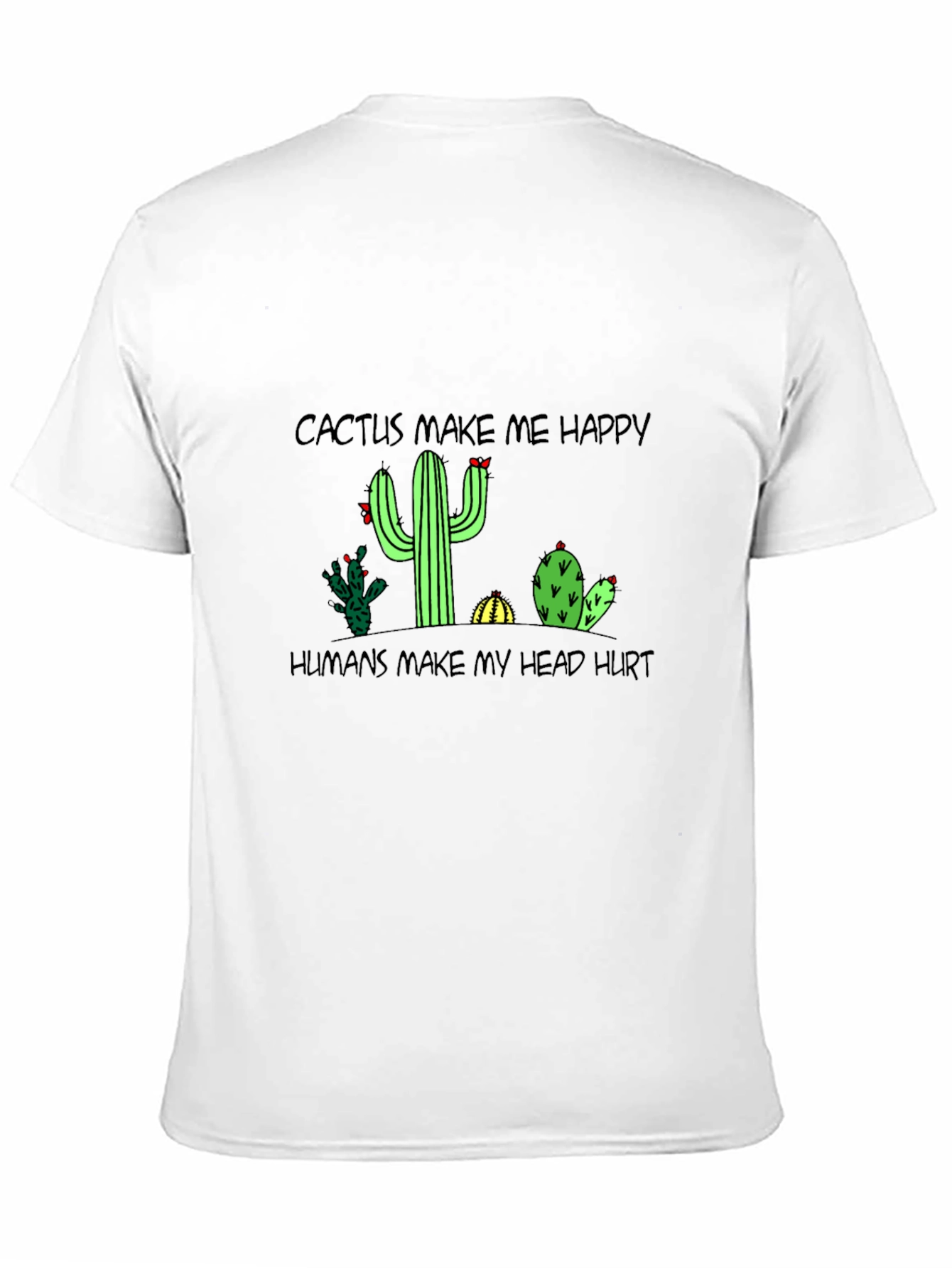 Cactus Lover Graphic T-Shirt - Funny Slogan Tee