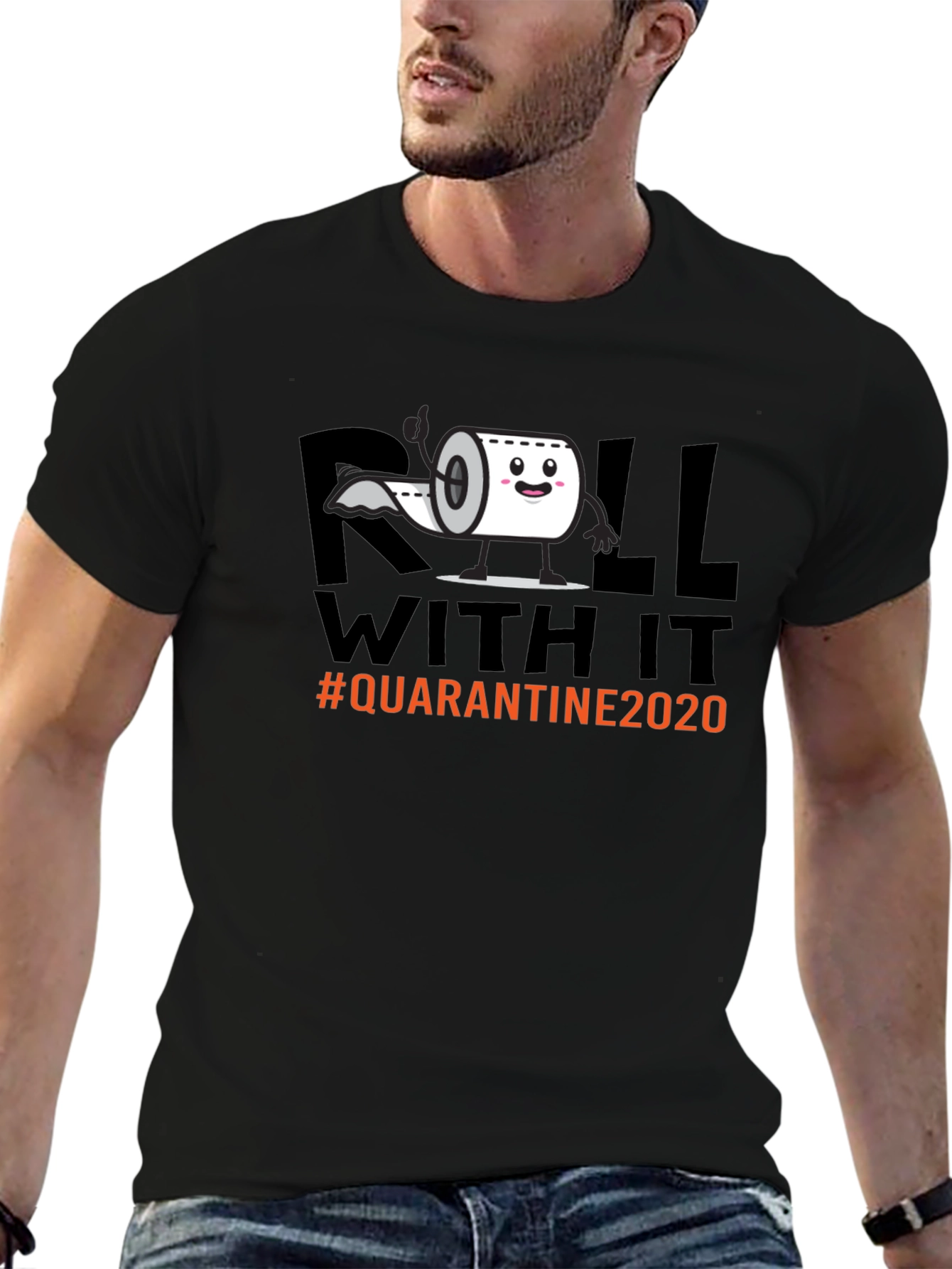 Roll With It Quarantine 2020 Graphic Tee