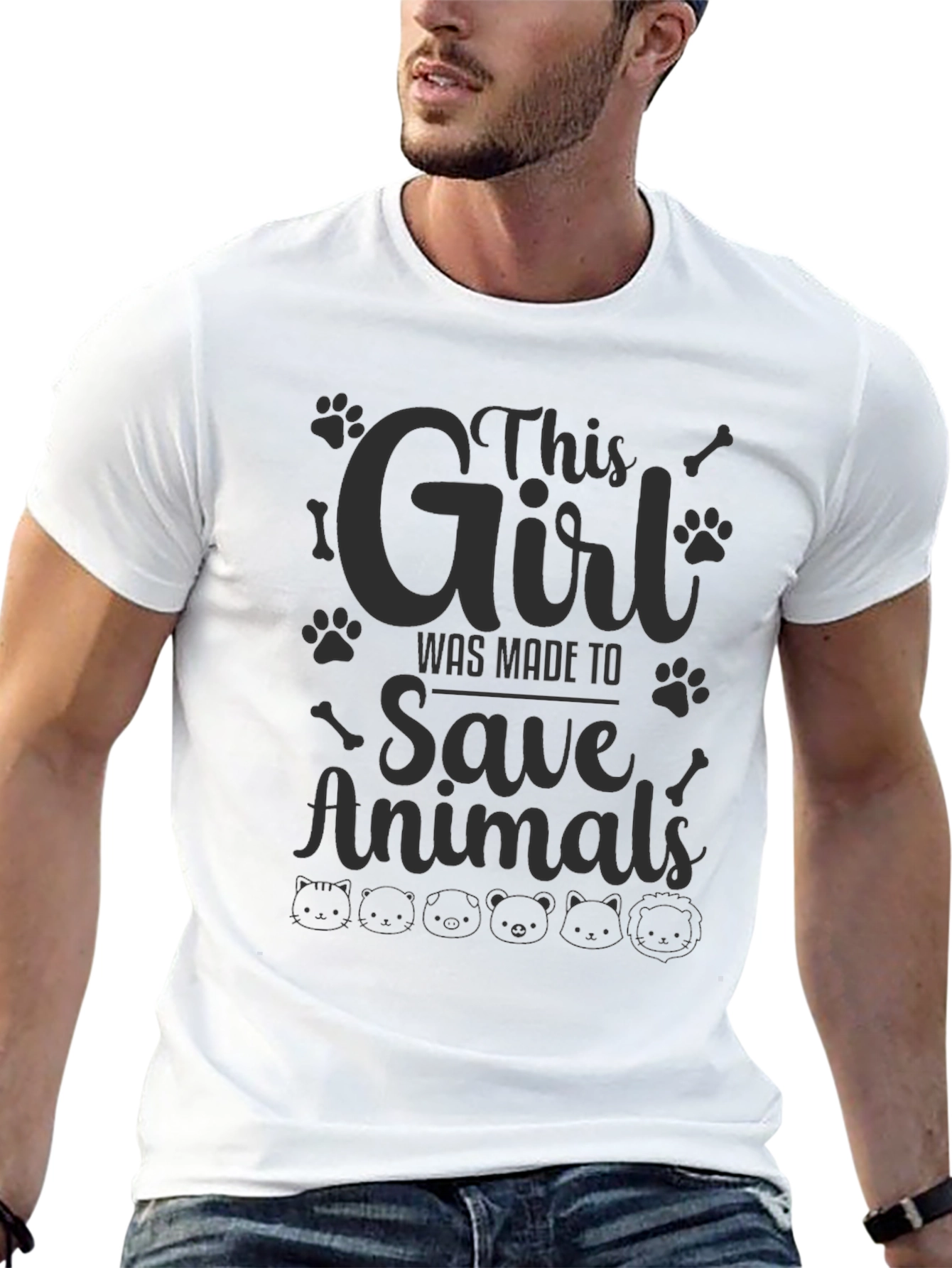Animal Rescue Graphic Tee - This Girl Saves Animals