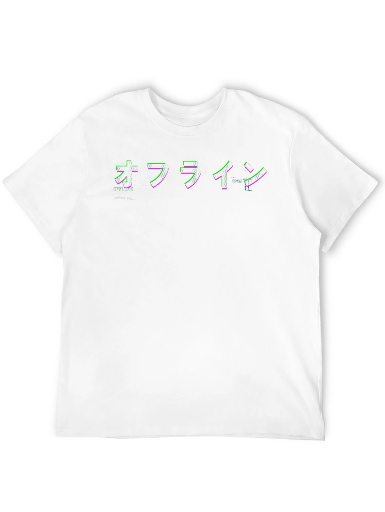 Offline Glitch Graphic Tee - Black