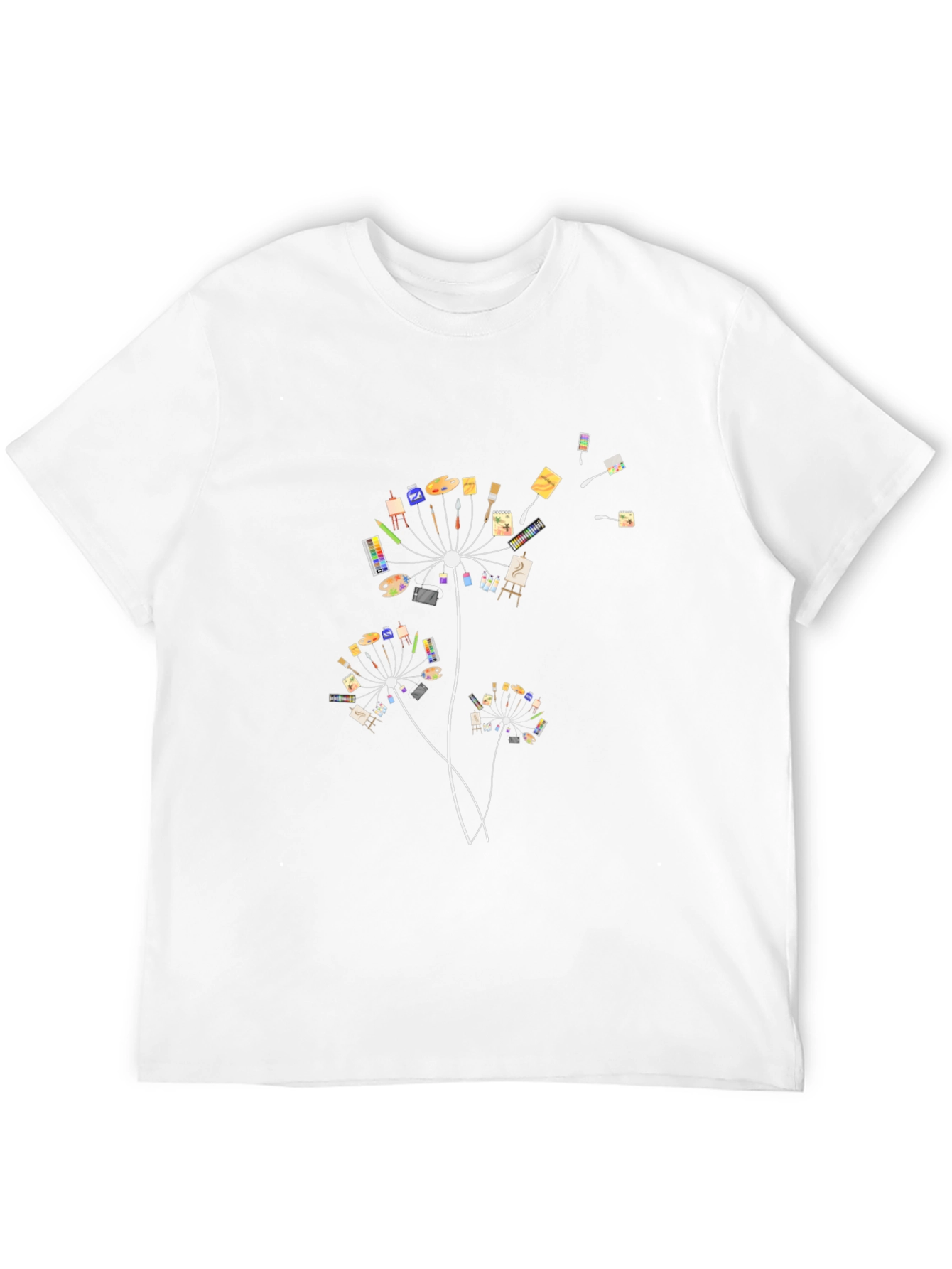 Artistic Dandelion Graphic T-Shirt