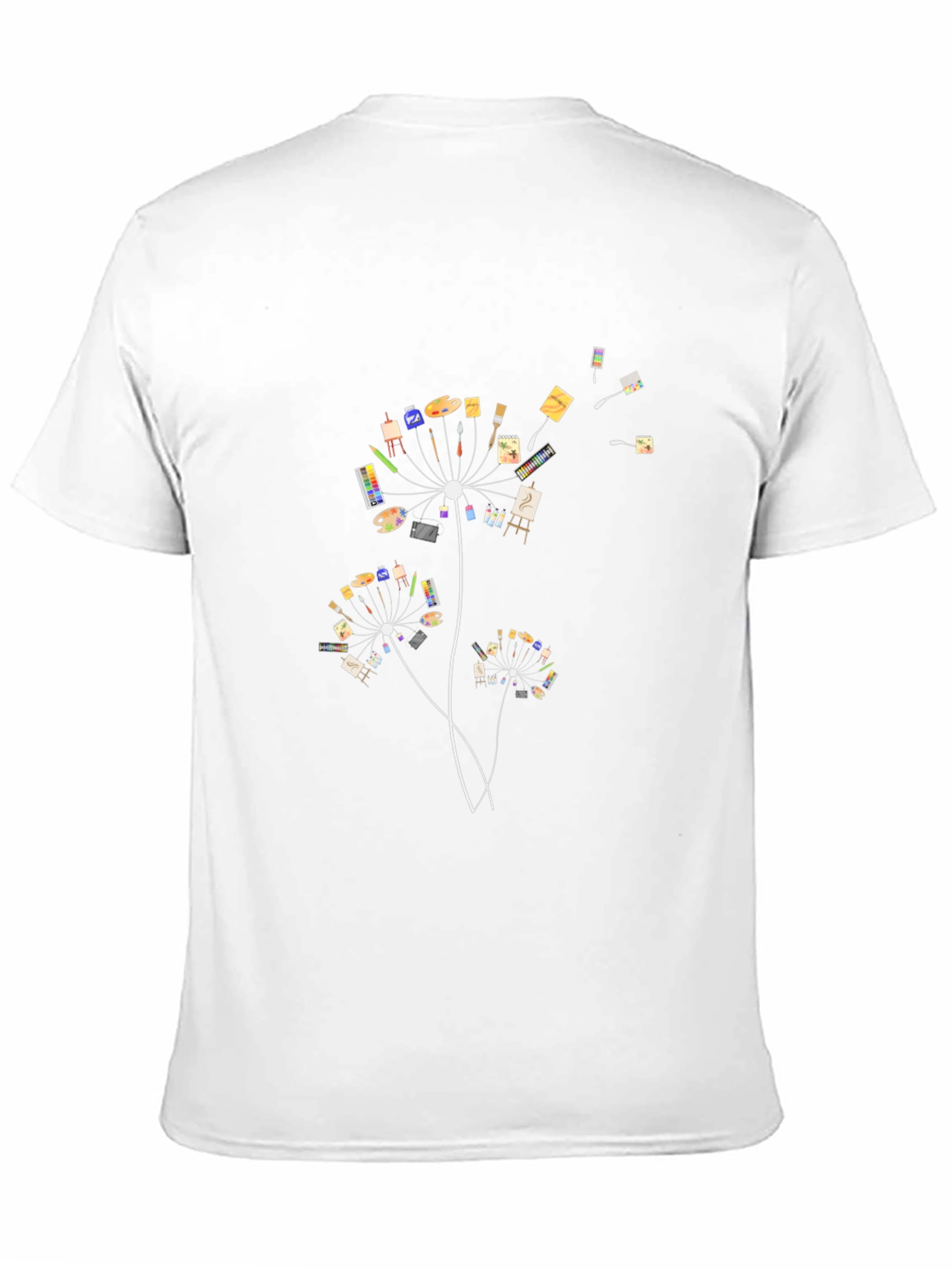 Artistic Dandelion Graphic T-Shirt