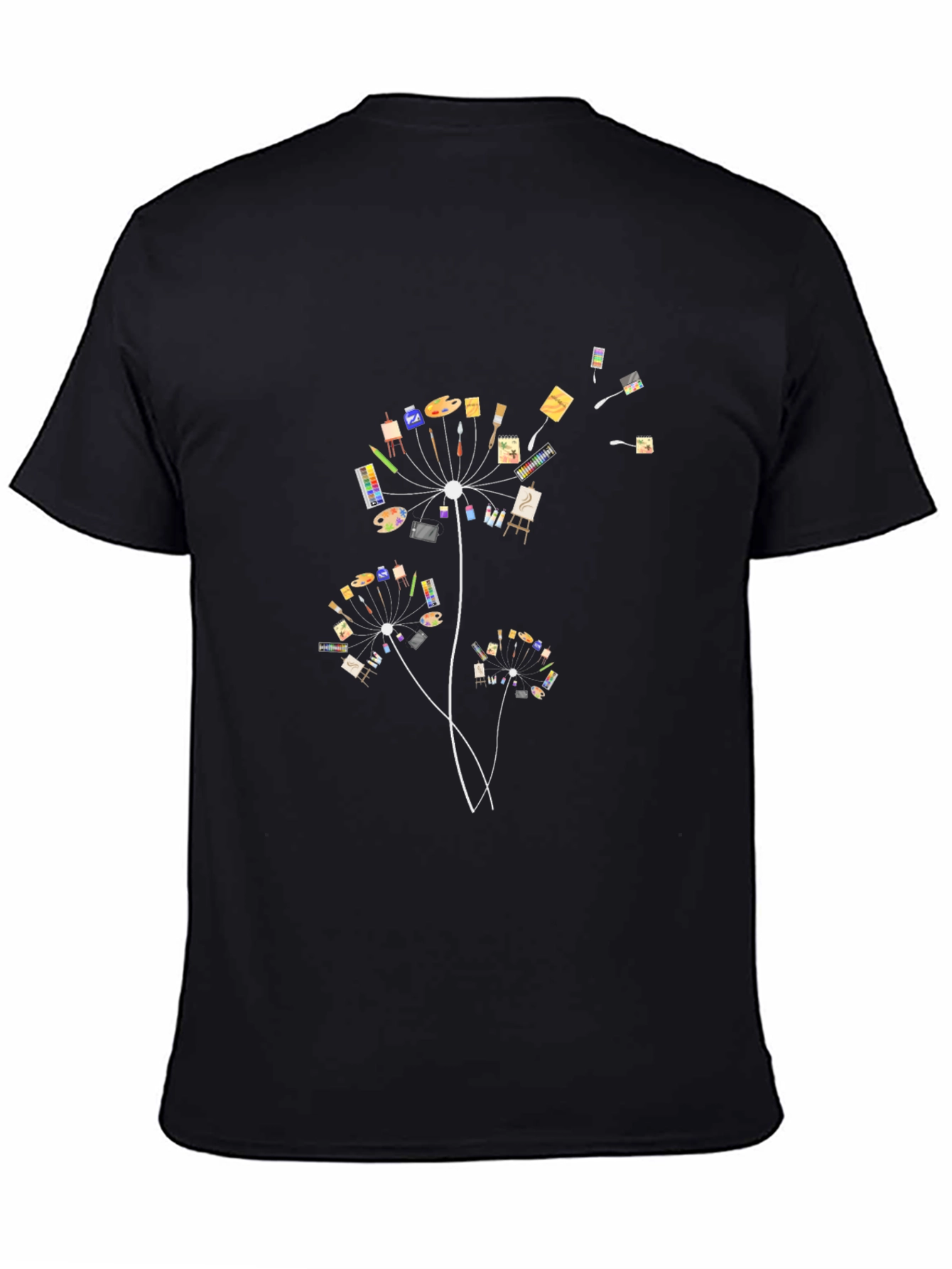 Artistic Dandelion Graphic T-Shirt