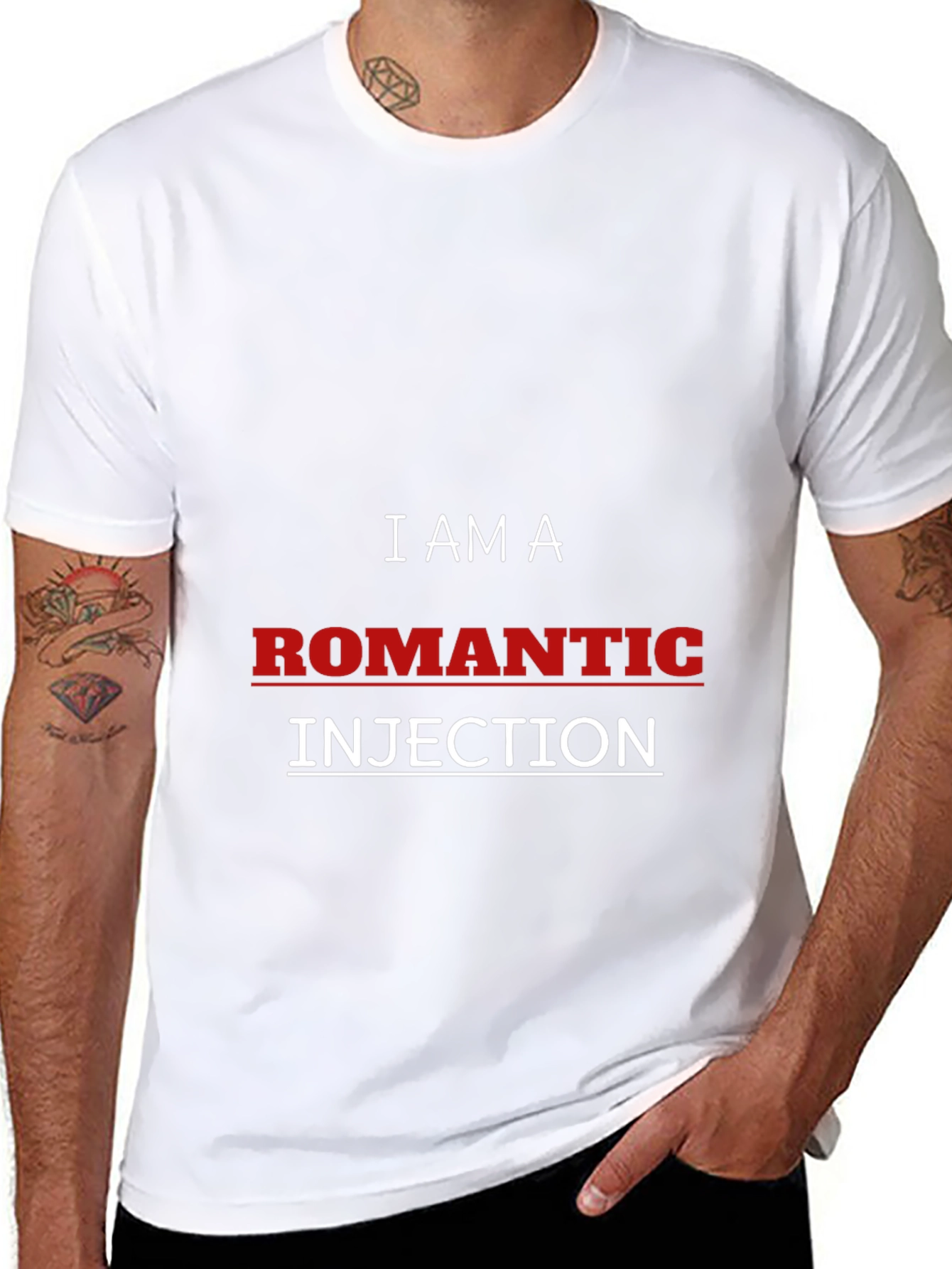 Romantic Injection T-Shirt Funny Graphic Tee
