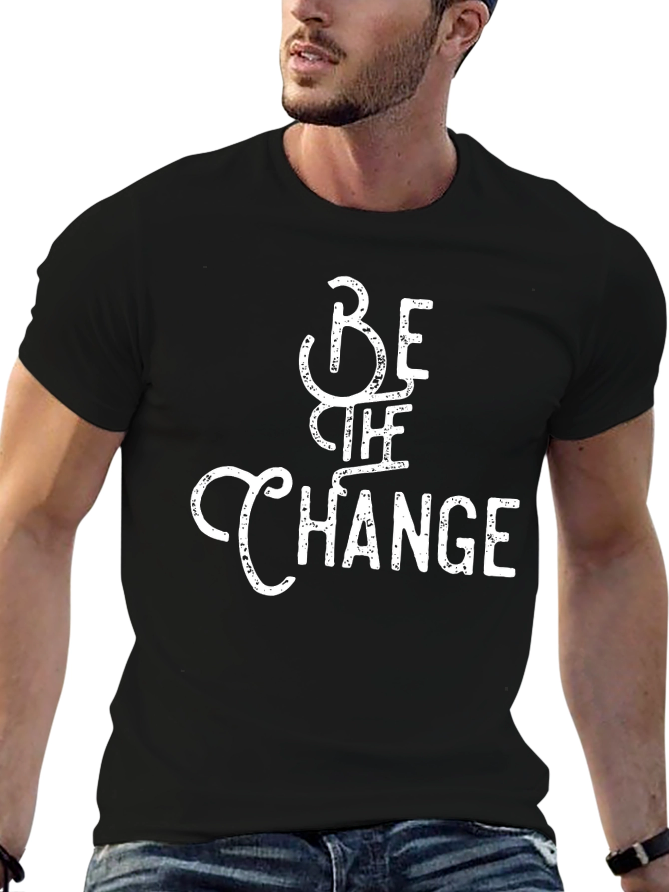 Be The Change Graphic Tee - Black Unisex T-Shirt