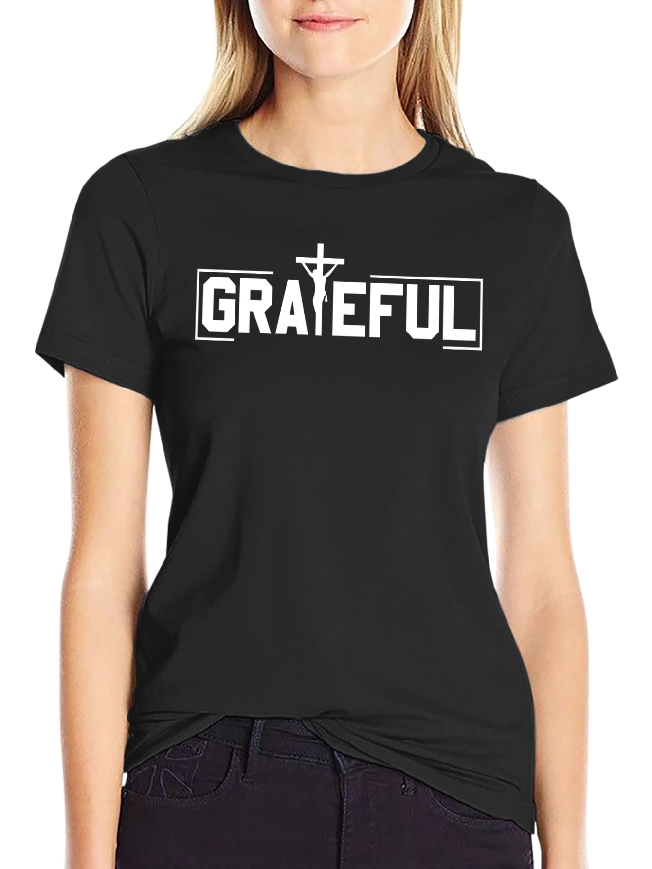 Grateful Graphic Tee - Stylish Black Shirt