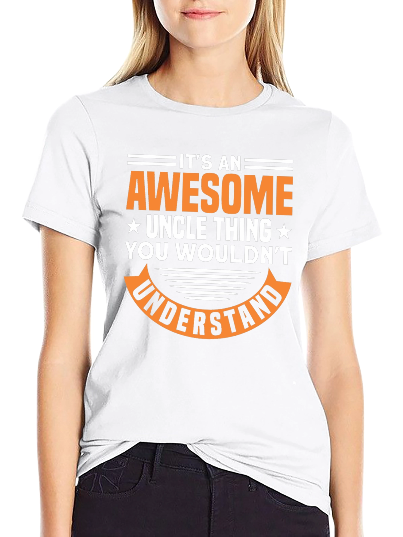 Awesome Uncle Graphic Tee - Black T-Shirt