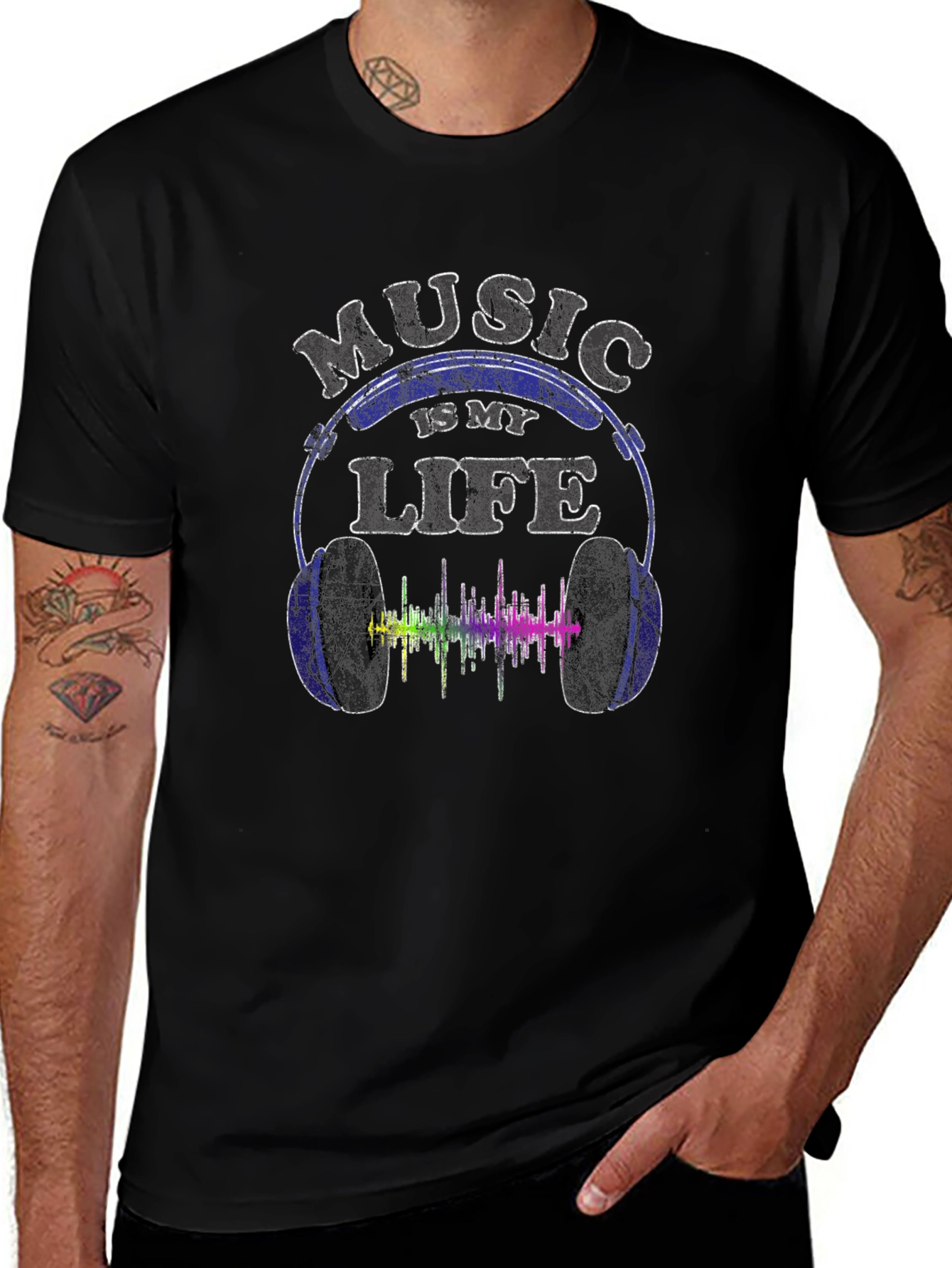 Music is My Life T-Shirt - Cool Graphic Tee