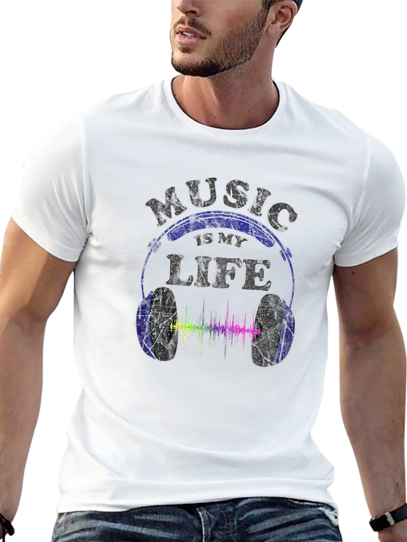 Music is My Life T-Shirt - Cool Graphic Tee