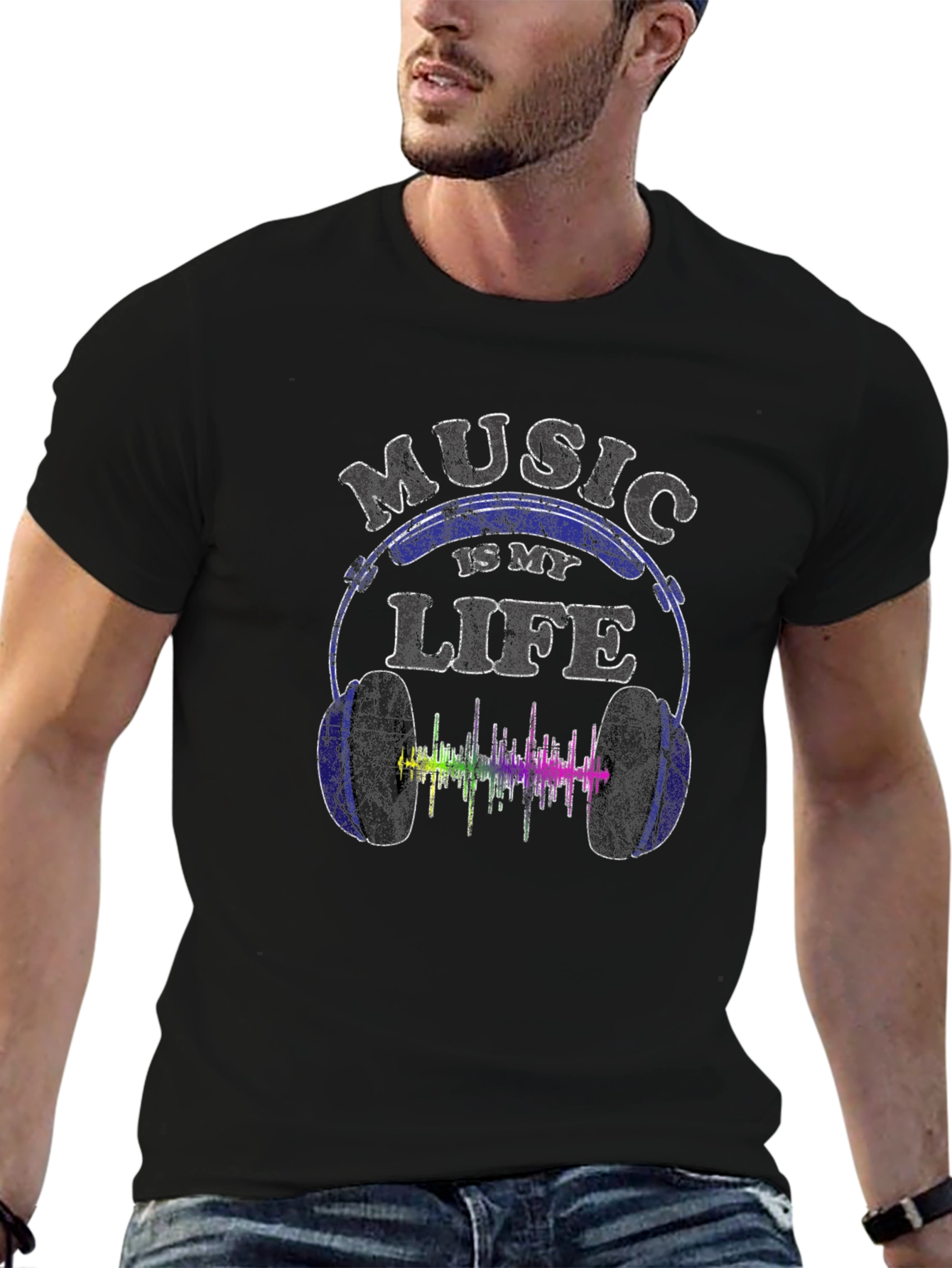 Music is My Life T-Shirt - Cool Graphic Tee