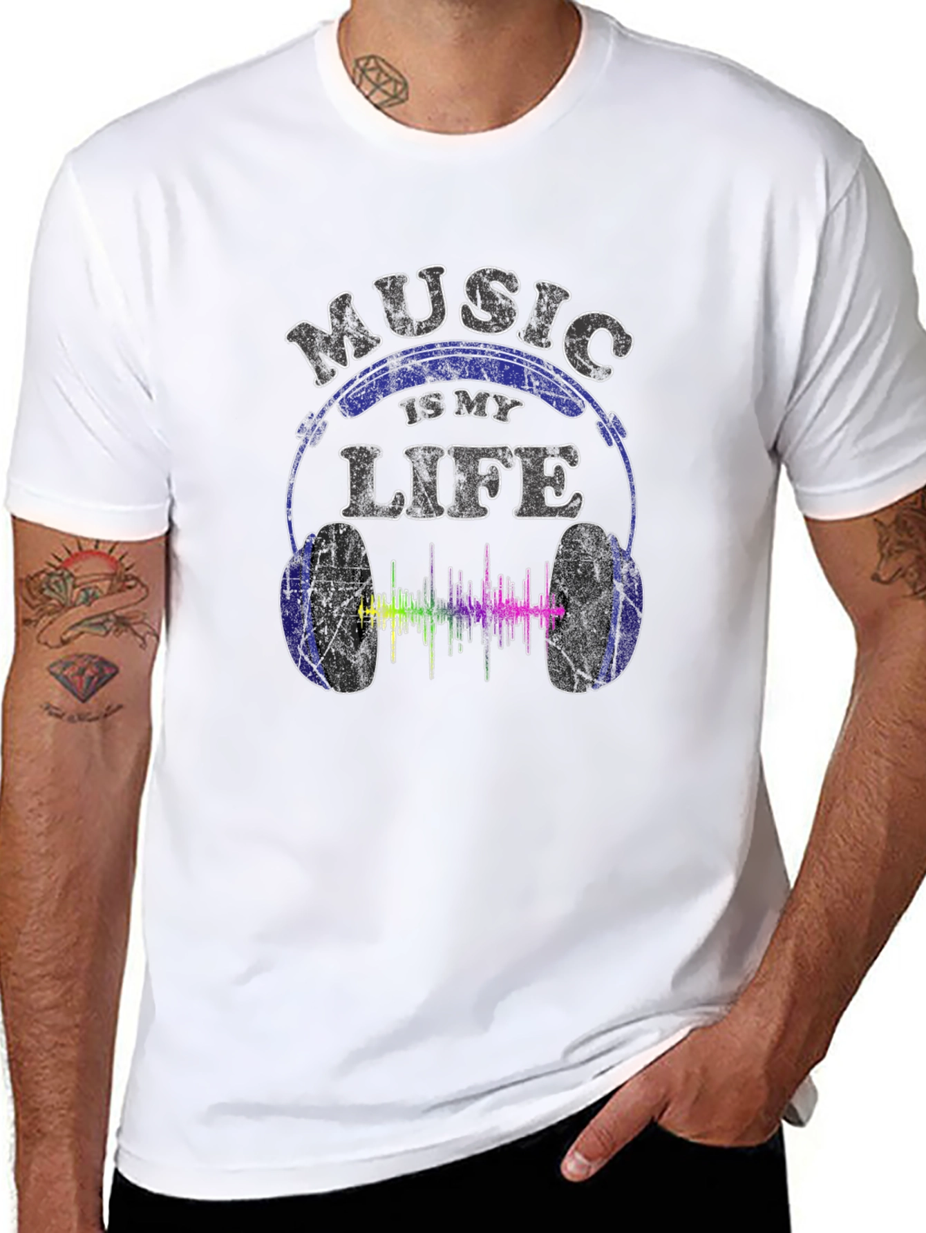 Music is My Life T-Shirt - Cool Graphic Tee