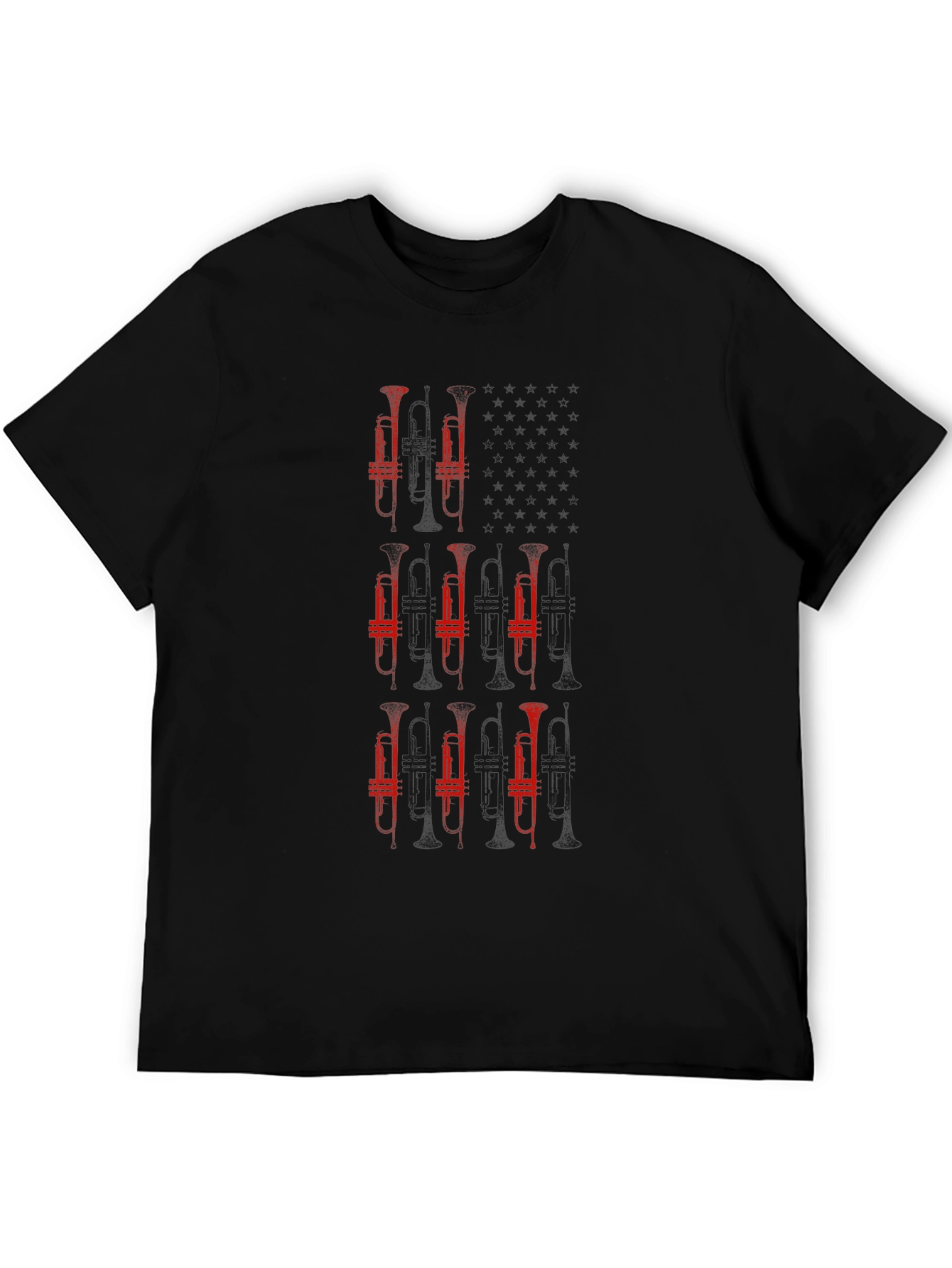 Graphic Trumpet T-Shirt - Black - Musician
