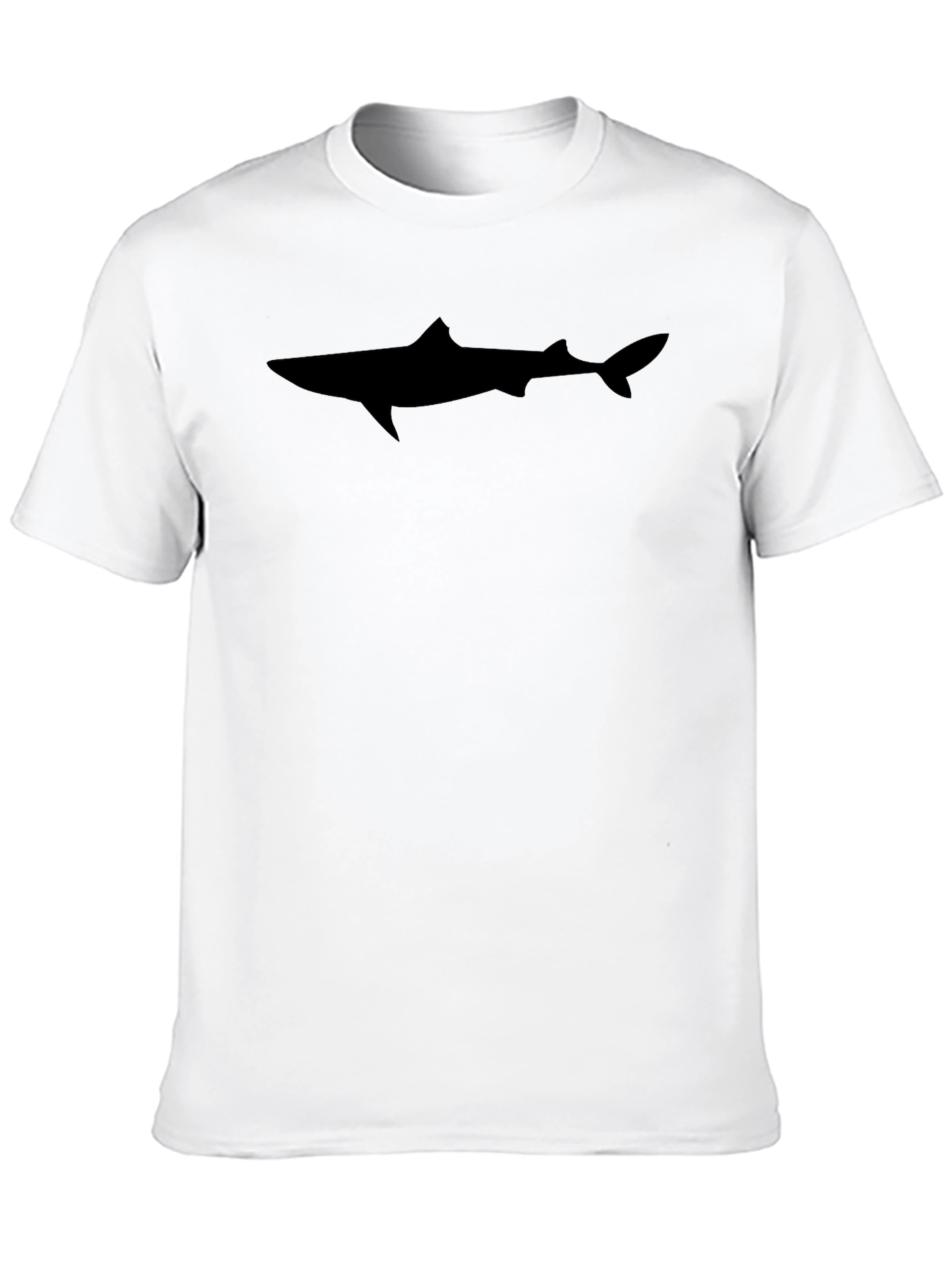 Shark Silhouette Black T-Shirt