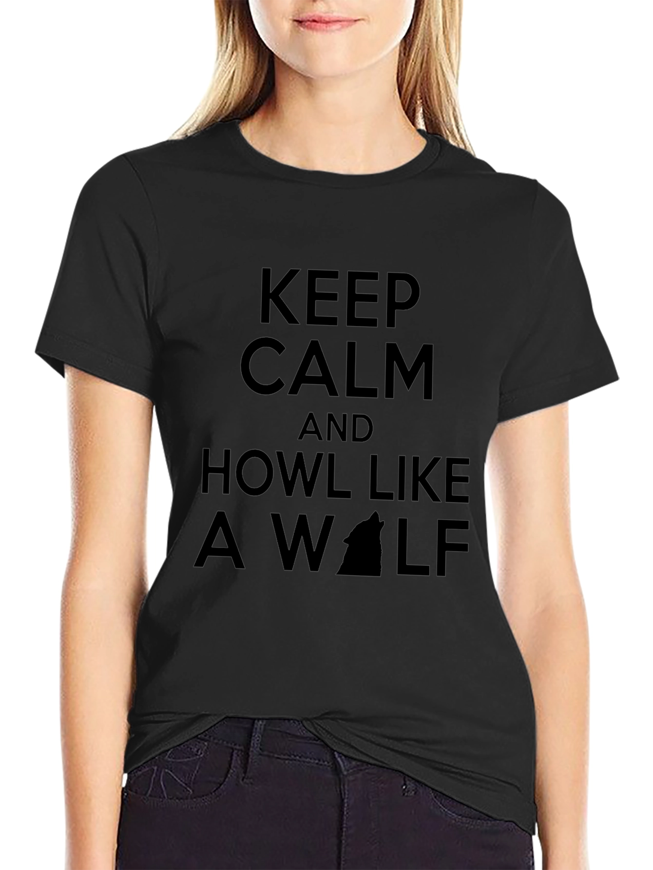 Keep Calm and Howl Like a Wolf T-Shirt