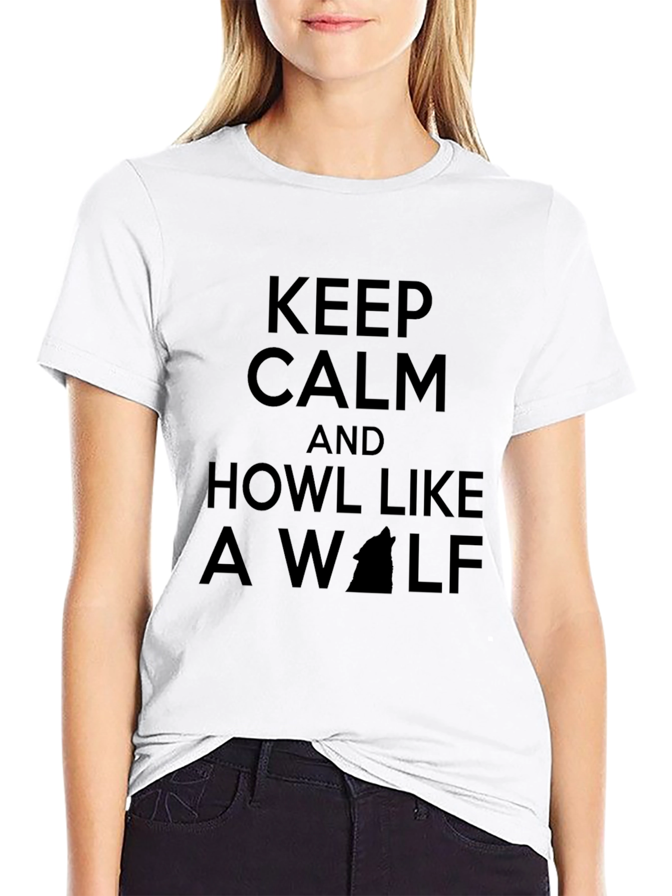 Keep Calm and Howl Like a Wolf T-Shirt