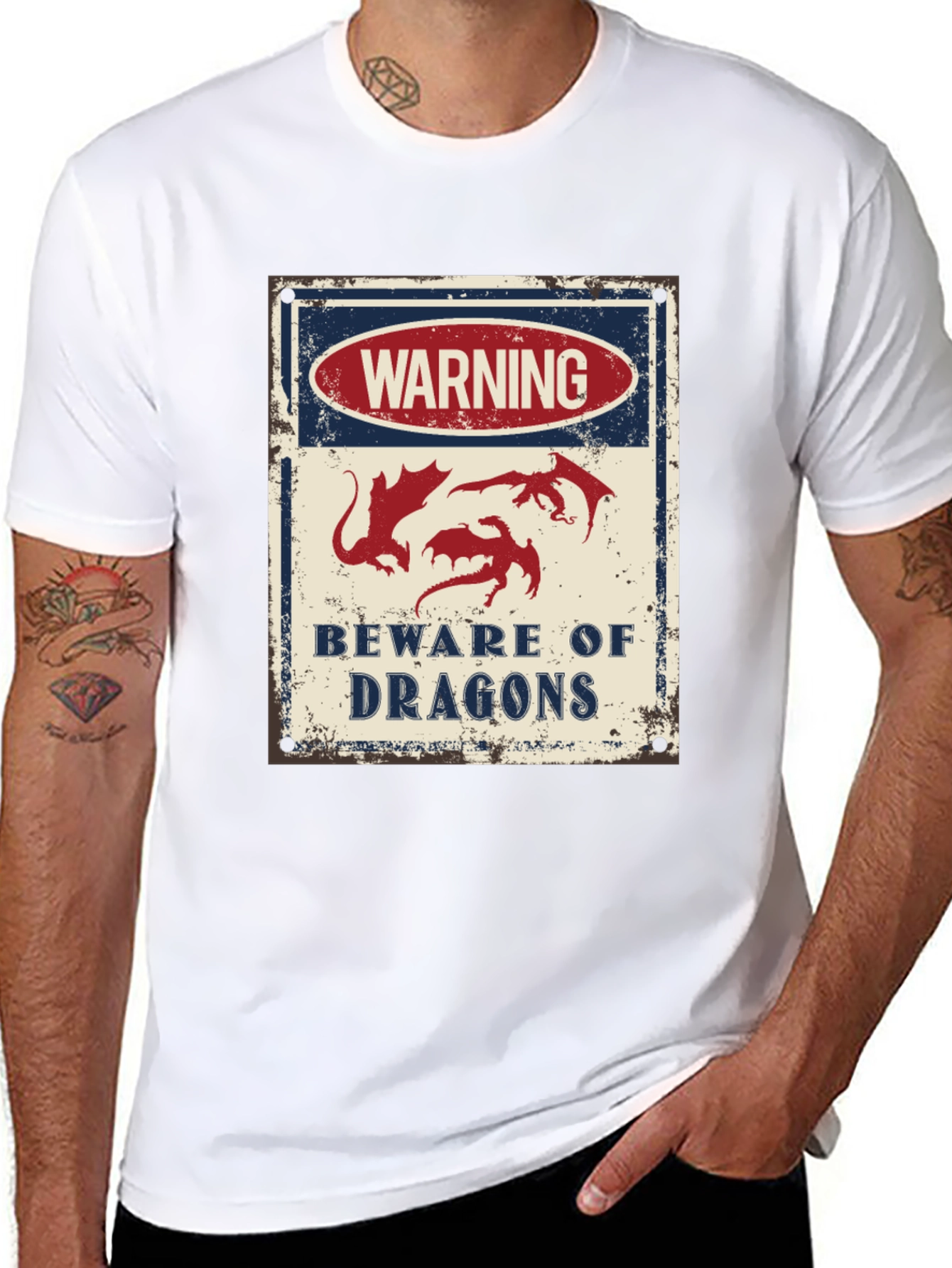 Beware of Dragons T-Shirt | Fantasy Tee