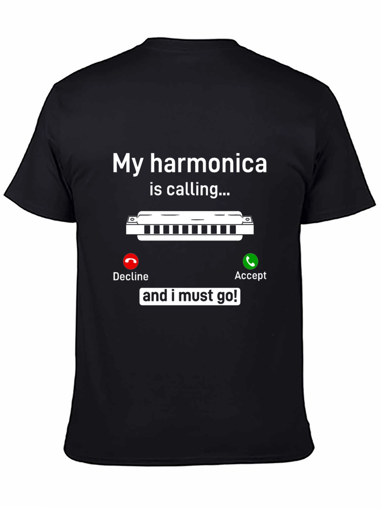 Harmonica Calling T-Shirt - Music Lover Tee
