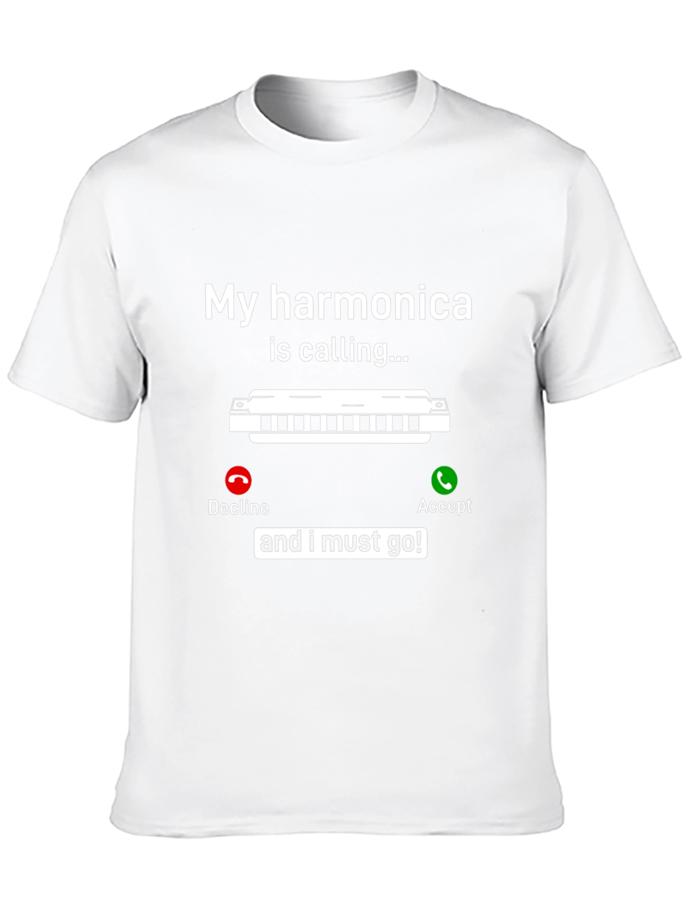 Harmonica Calling T-Shirt - Music Lover Tee