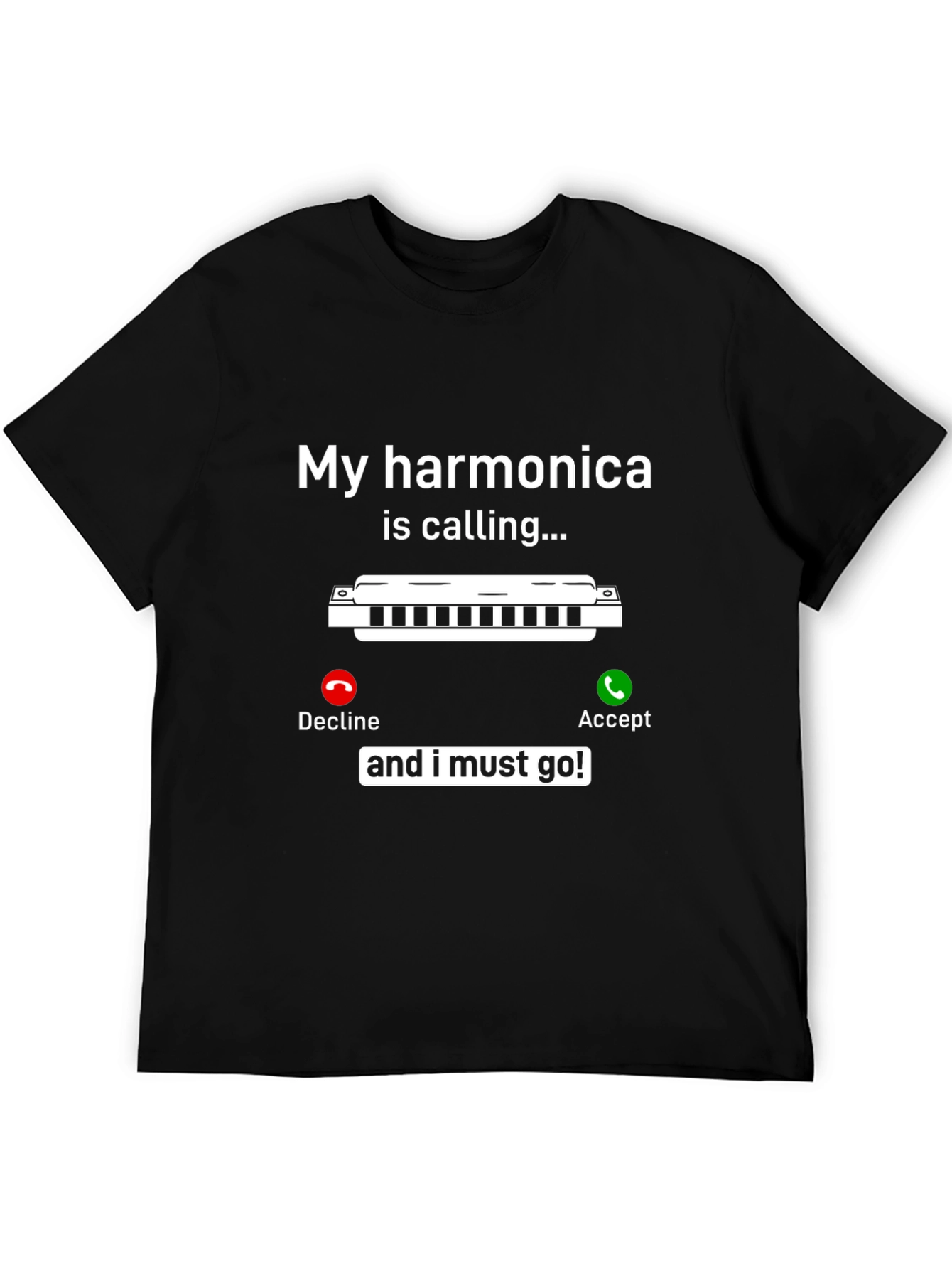Harmonica Calling T-Shirt - Music Lover Tee