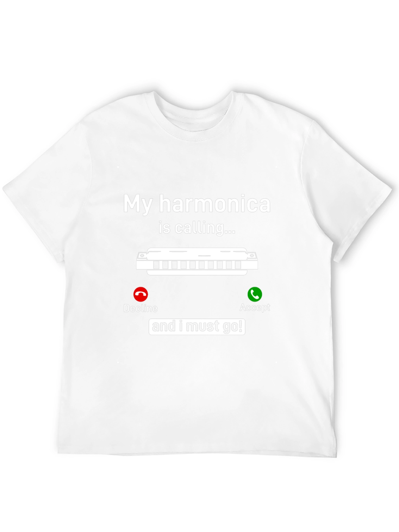 Harmonica Calling T-Shirt - Music Lover Tee