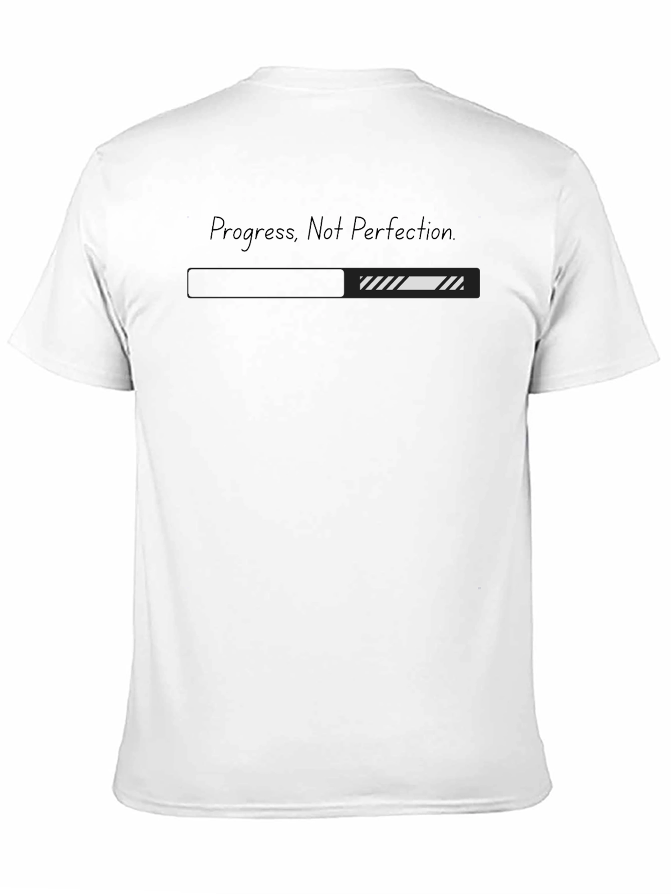Progress Not Perfection Black T-Shirt