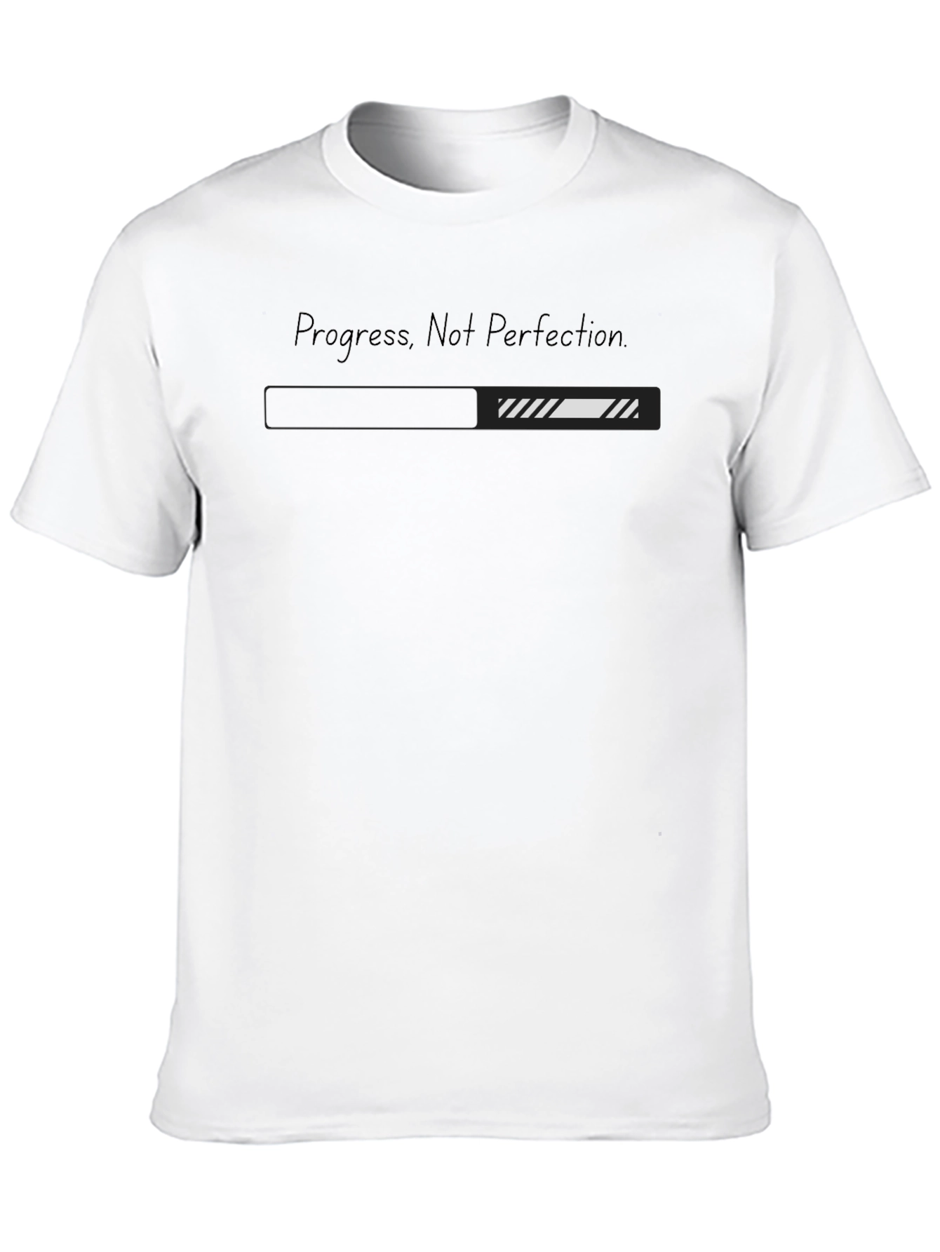 Progress Not Perfection Black T-Shirt