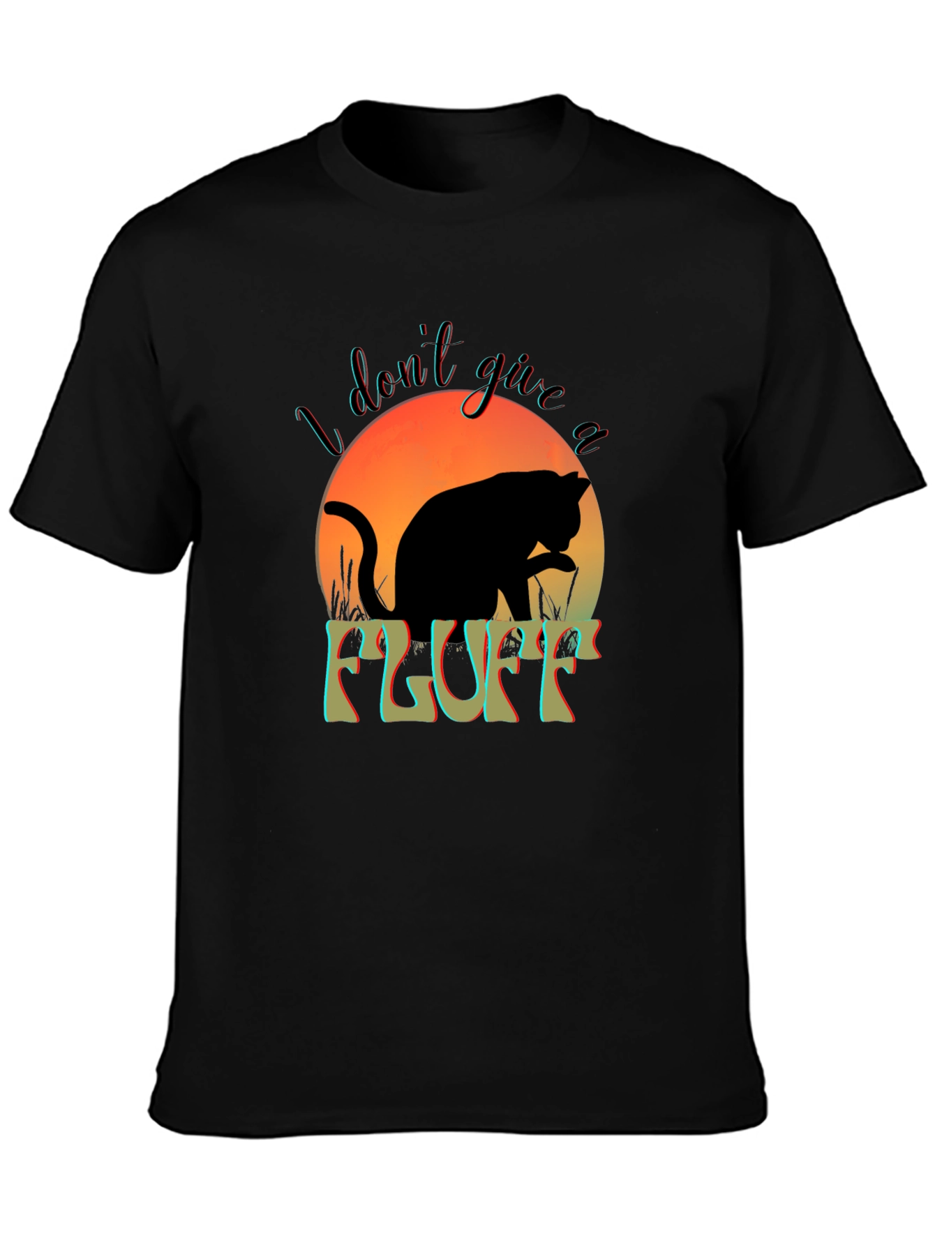 I Dont Give a Fluff Cat T-Shirt