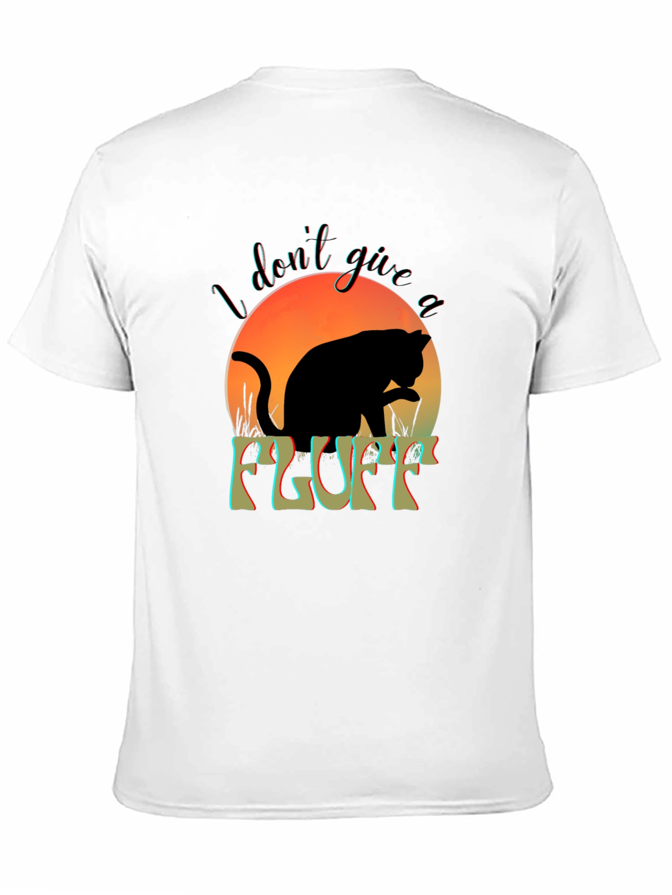 I Dont Give a Fluff Cat T-Shirt
