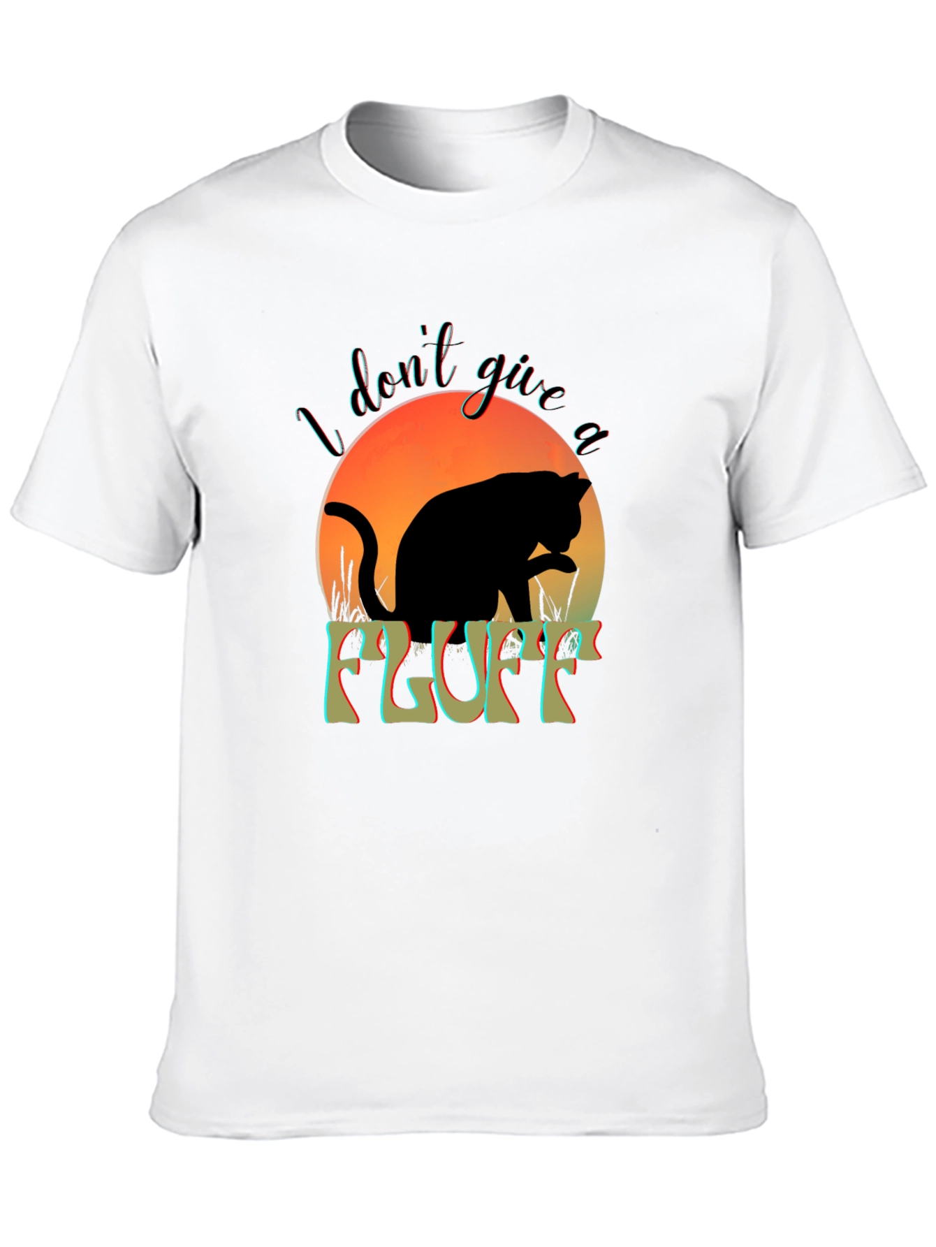 I Dont Give a Fluff Cat T-Shirt