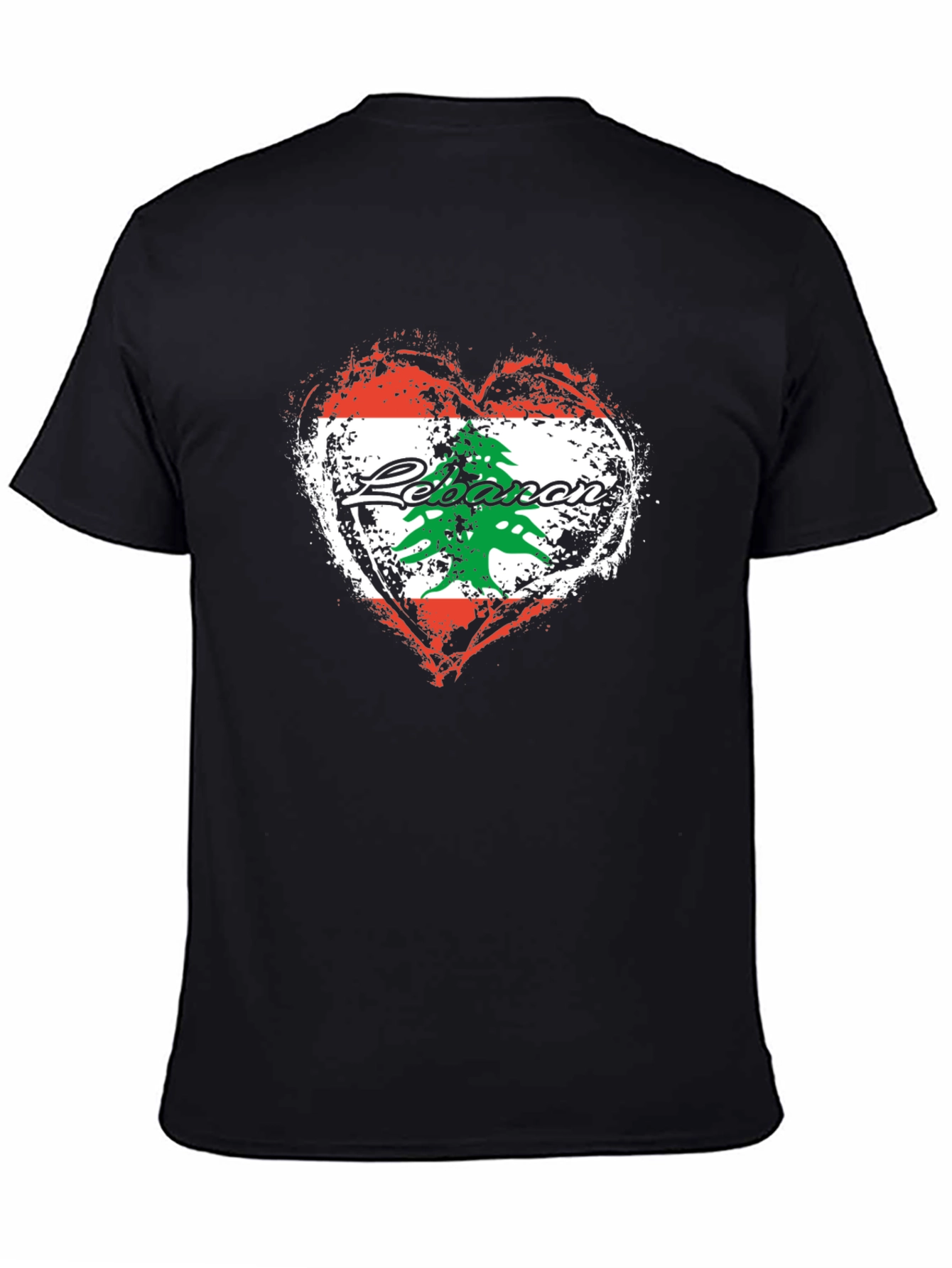 Lebanon Flag Heart T-Shirt | Lebanese Pride Tee