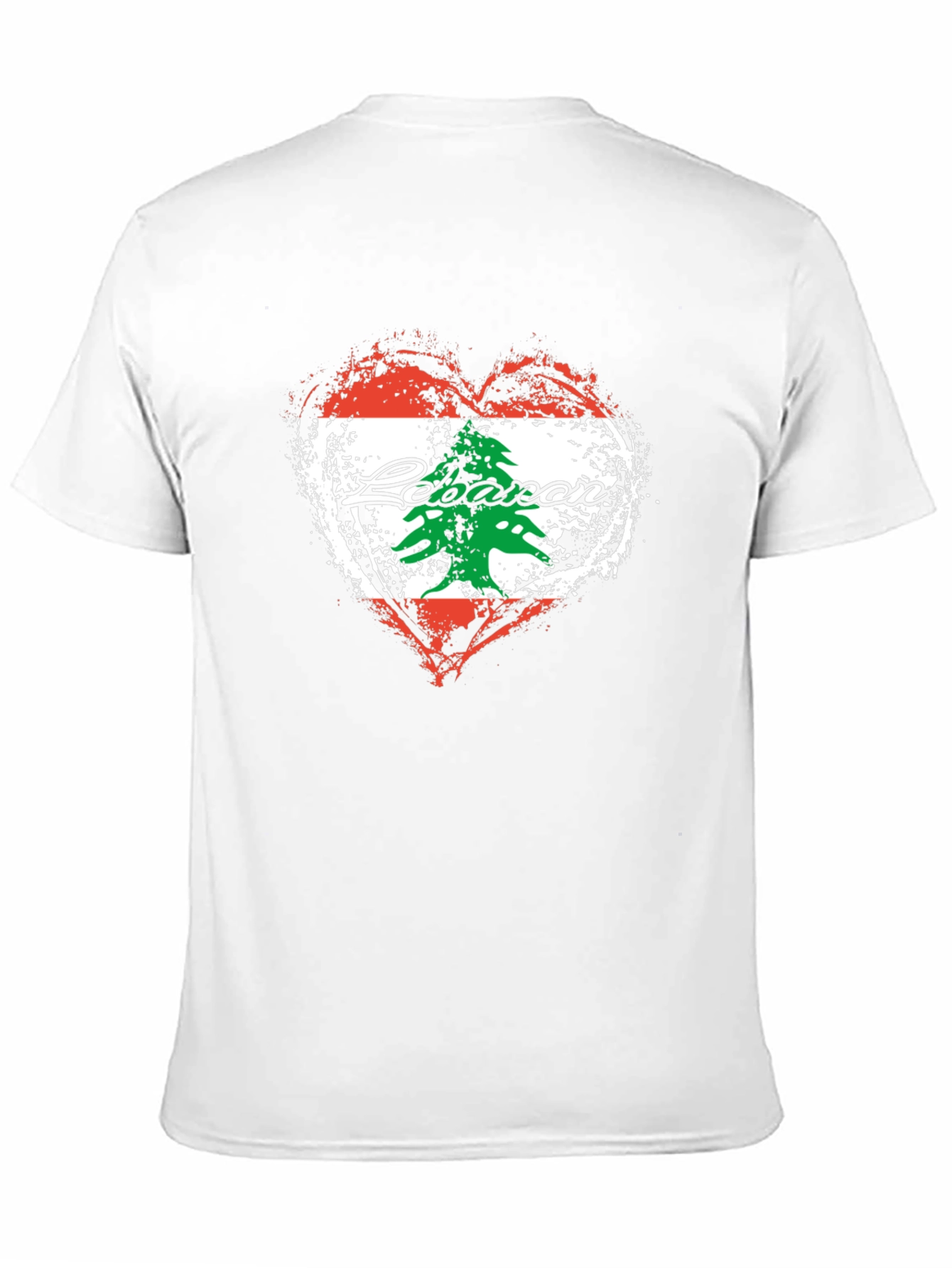 Lebanon Flag Heart T-Shirt | Lebanese Pride Tee