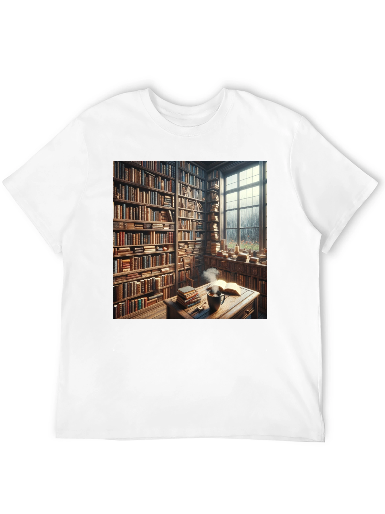 Book Lovers Cozy Library T-Shirt