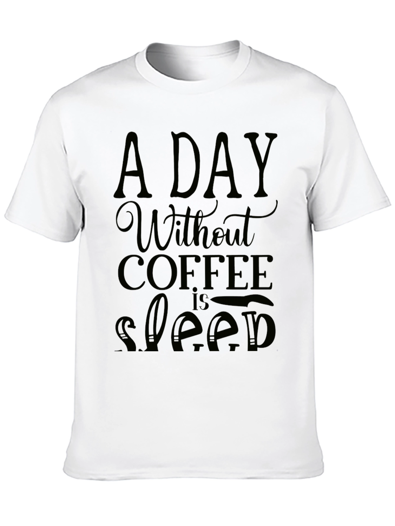 Coffee Lovers Black Graphic T-Shirt