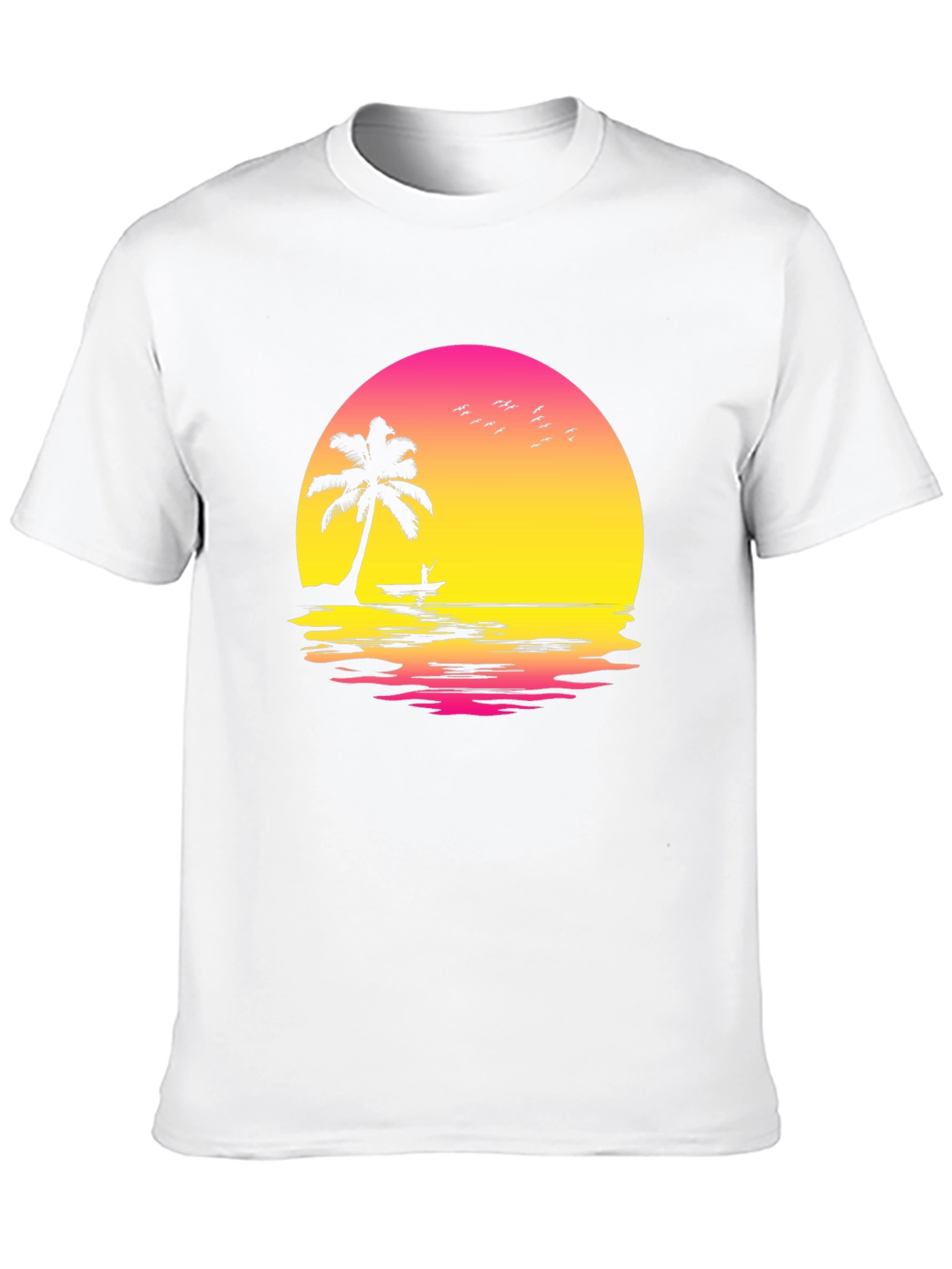 Sunset Palm Tree Graphic Tee