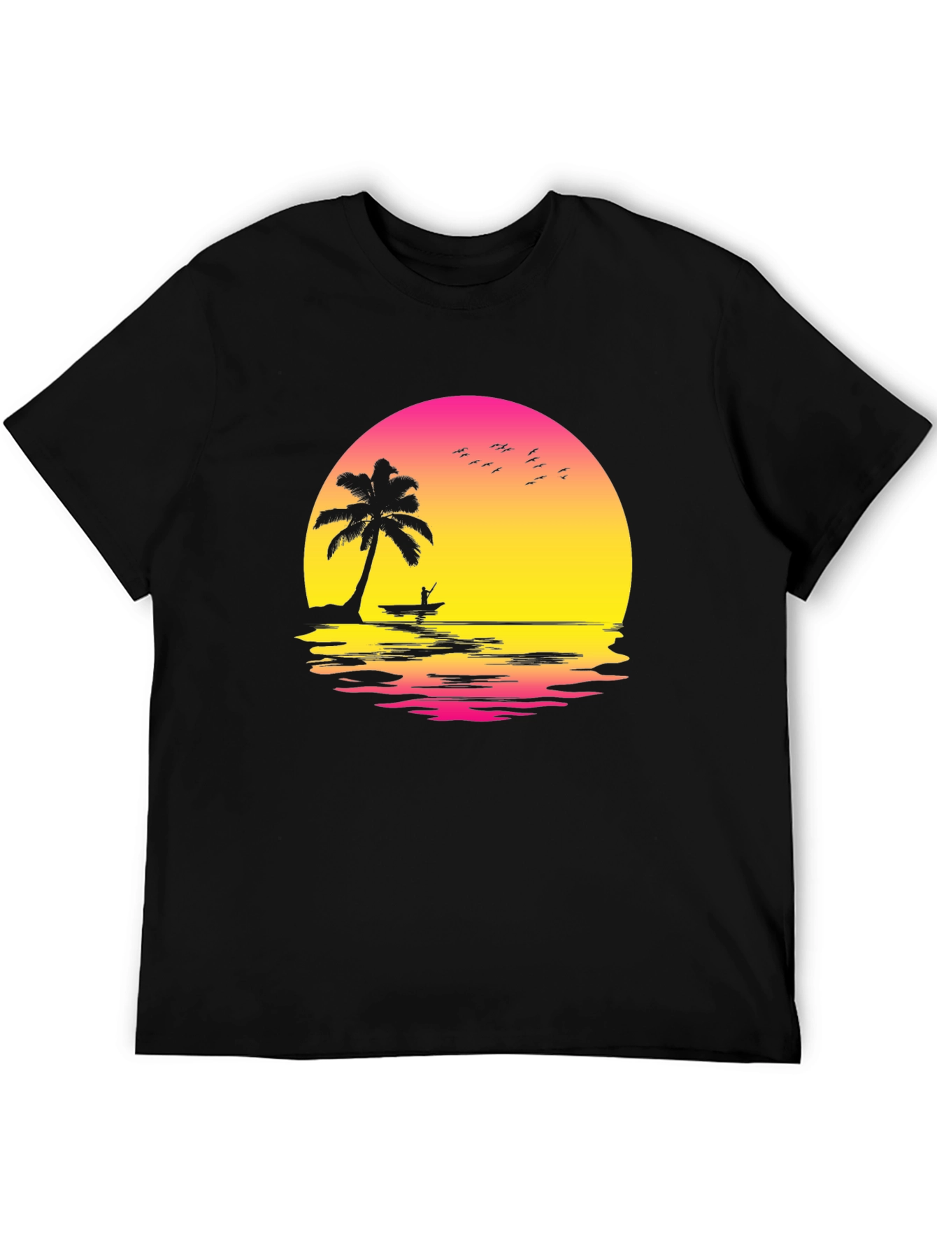 Sunset Palm Tree Graphic Tee