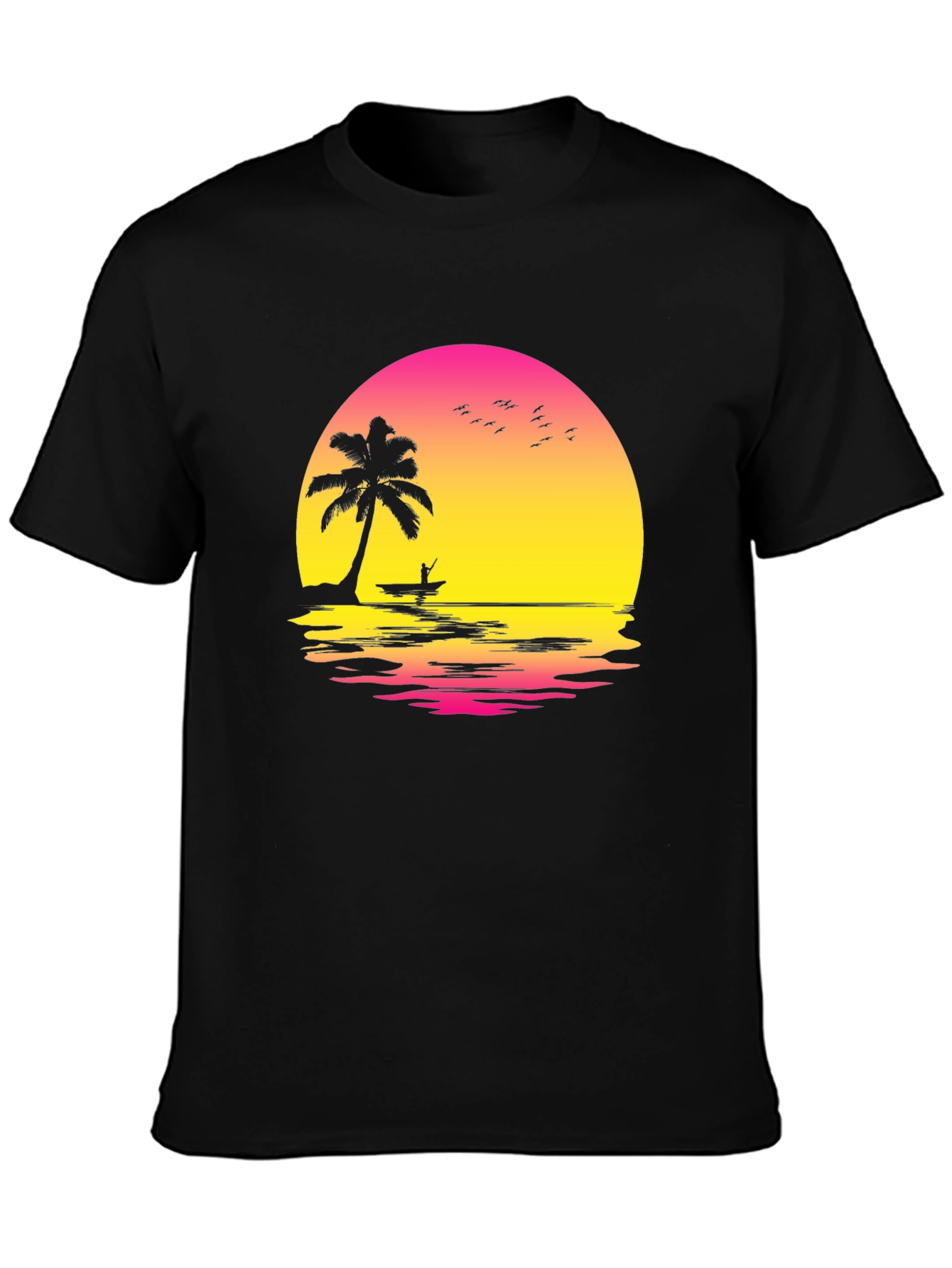 Sunset Palm Tree Graphic Tee
