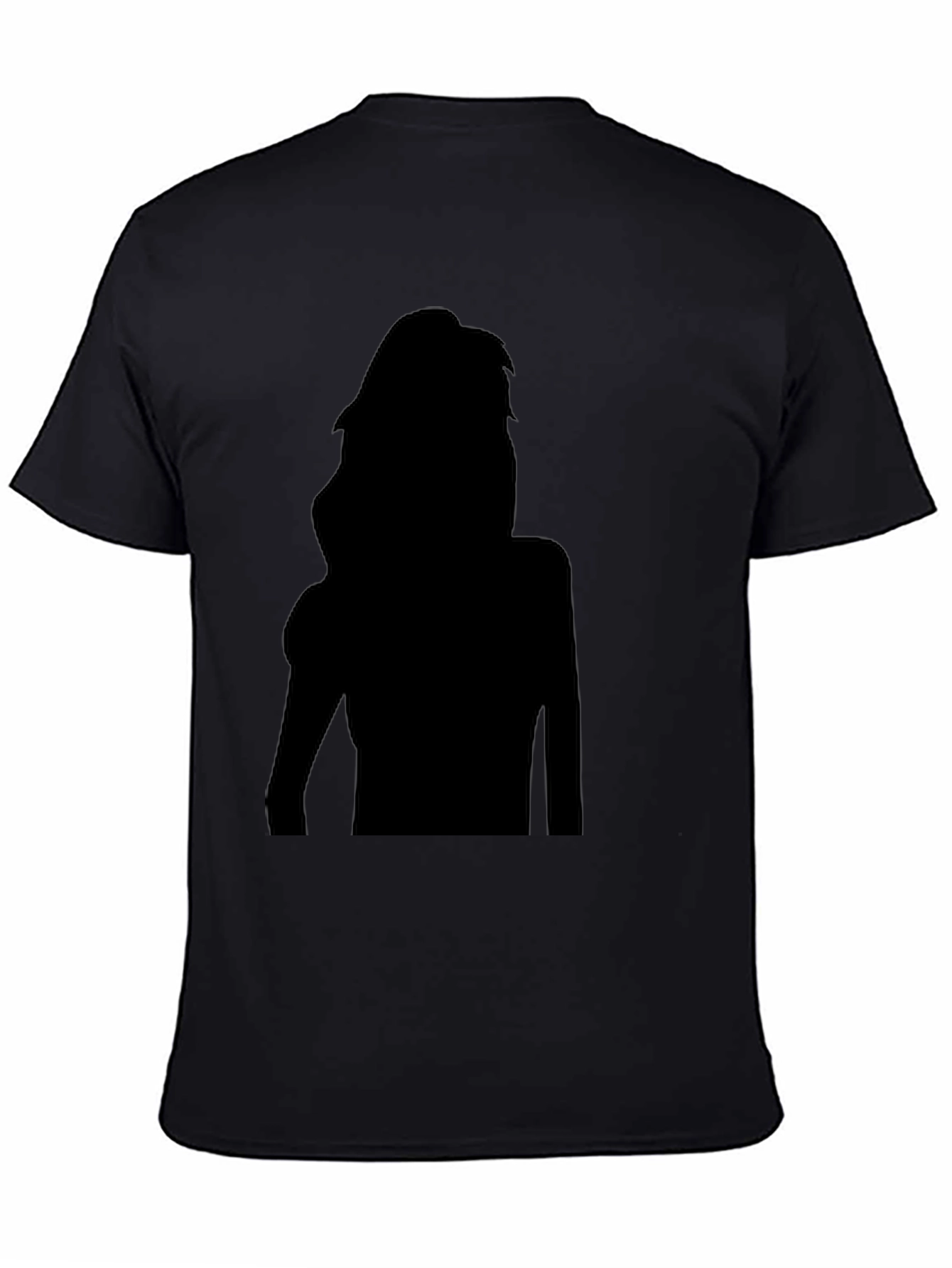 Silhouette Graphic Black T-Shirt for Men
