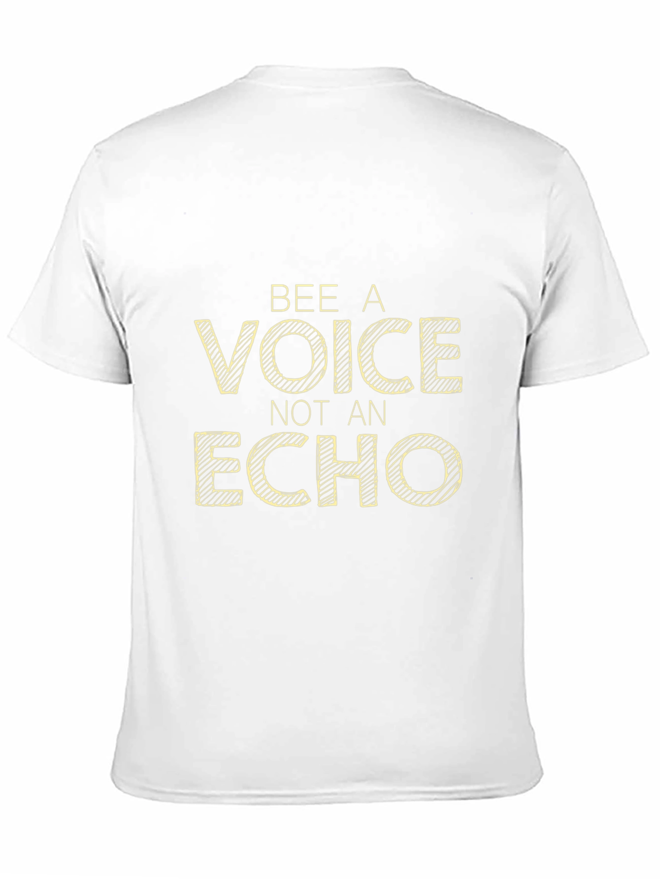 Bee A Voice Not An Echo Black Graphic Tee