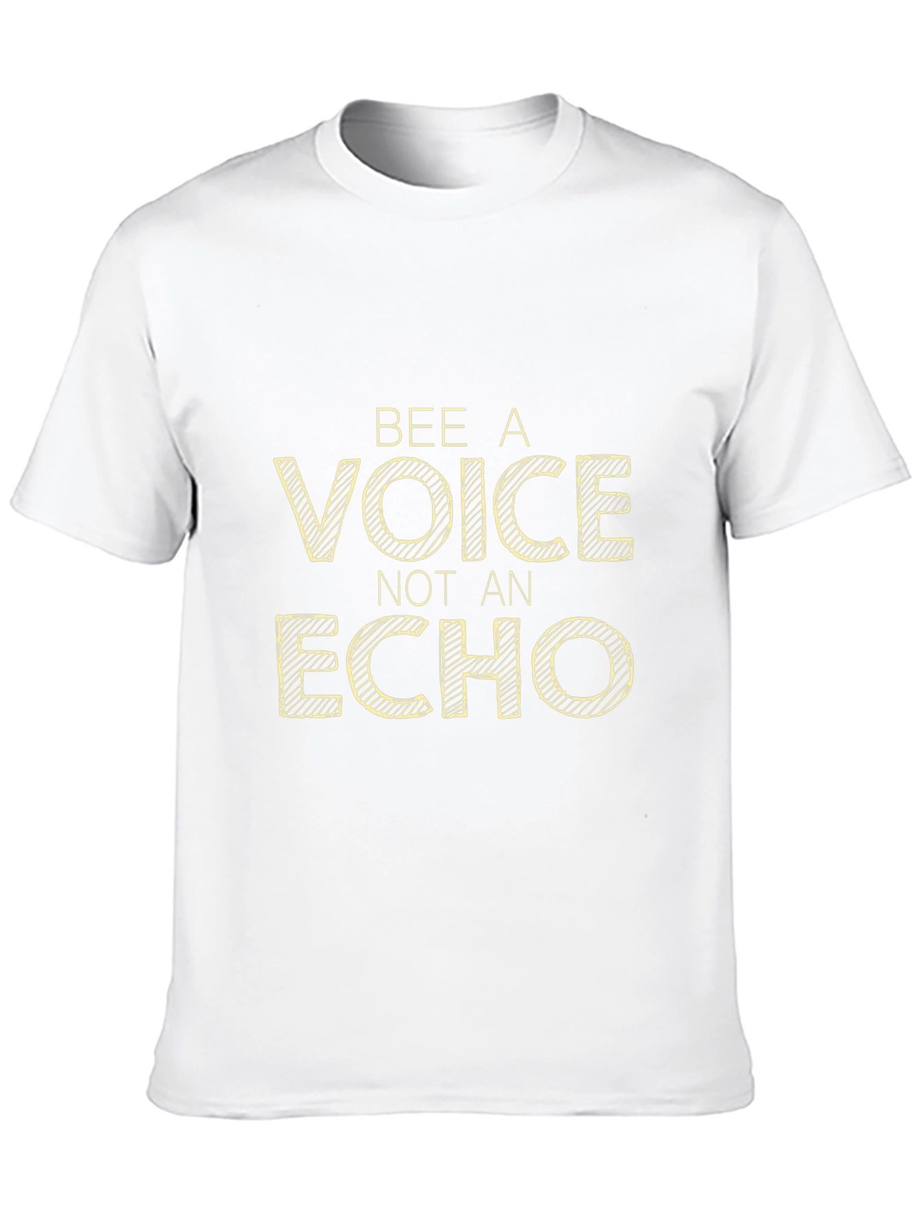 Bee A Voice Not An Echo Black Graphic Tee