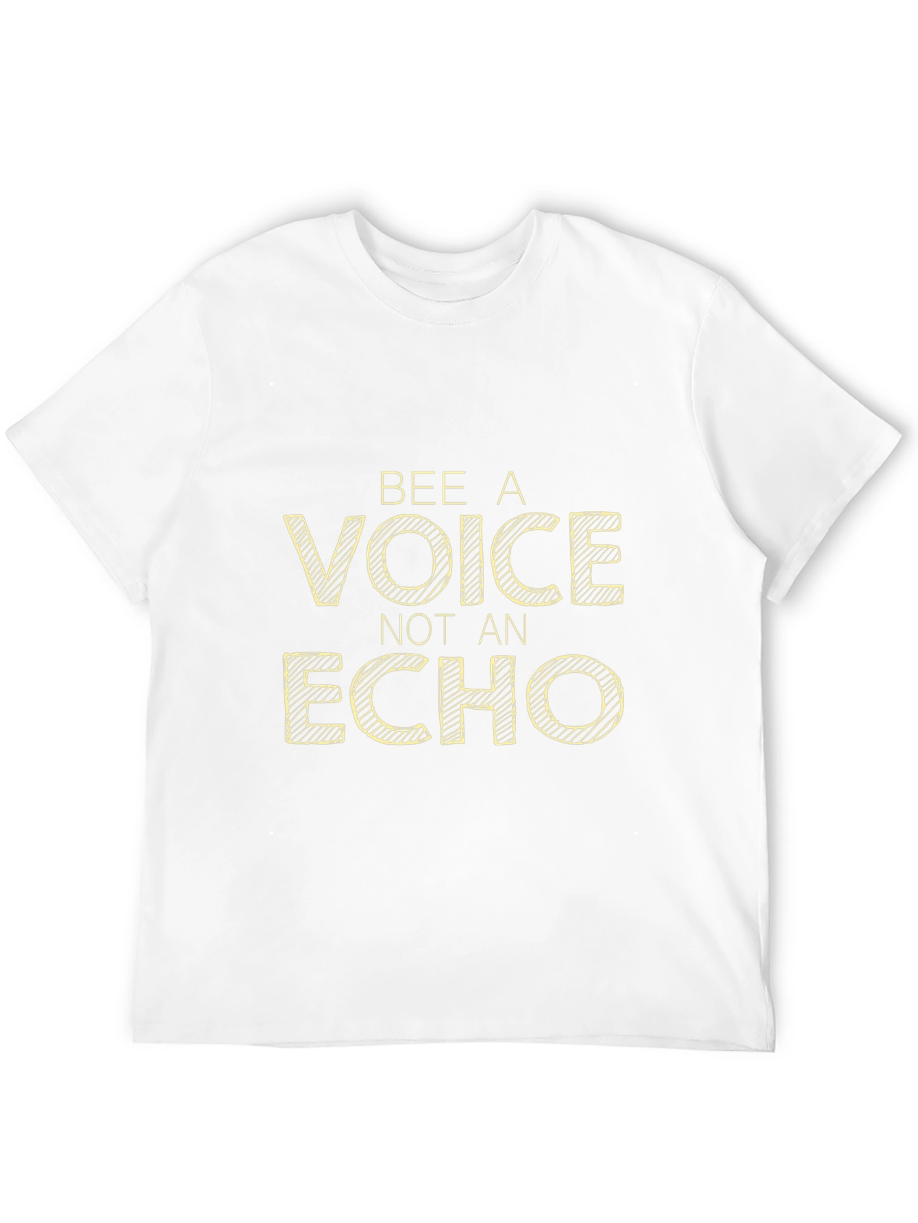 Bee A Voice Not An Echo Black Graphic Tee